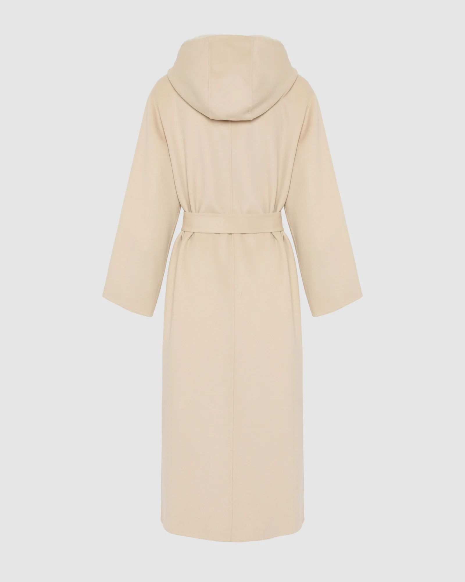 Manteau long en lainage cachemire et fourrure de vison - Image 7