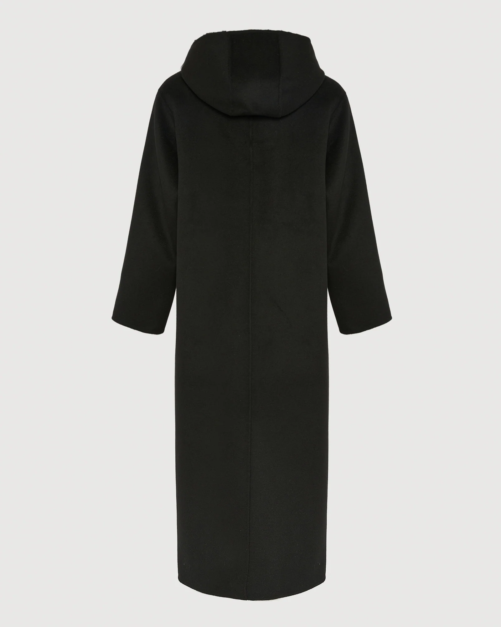 Manteau long en lainage cachemire double face et fourrure de vison - Image 8