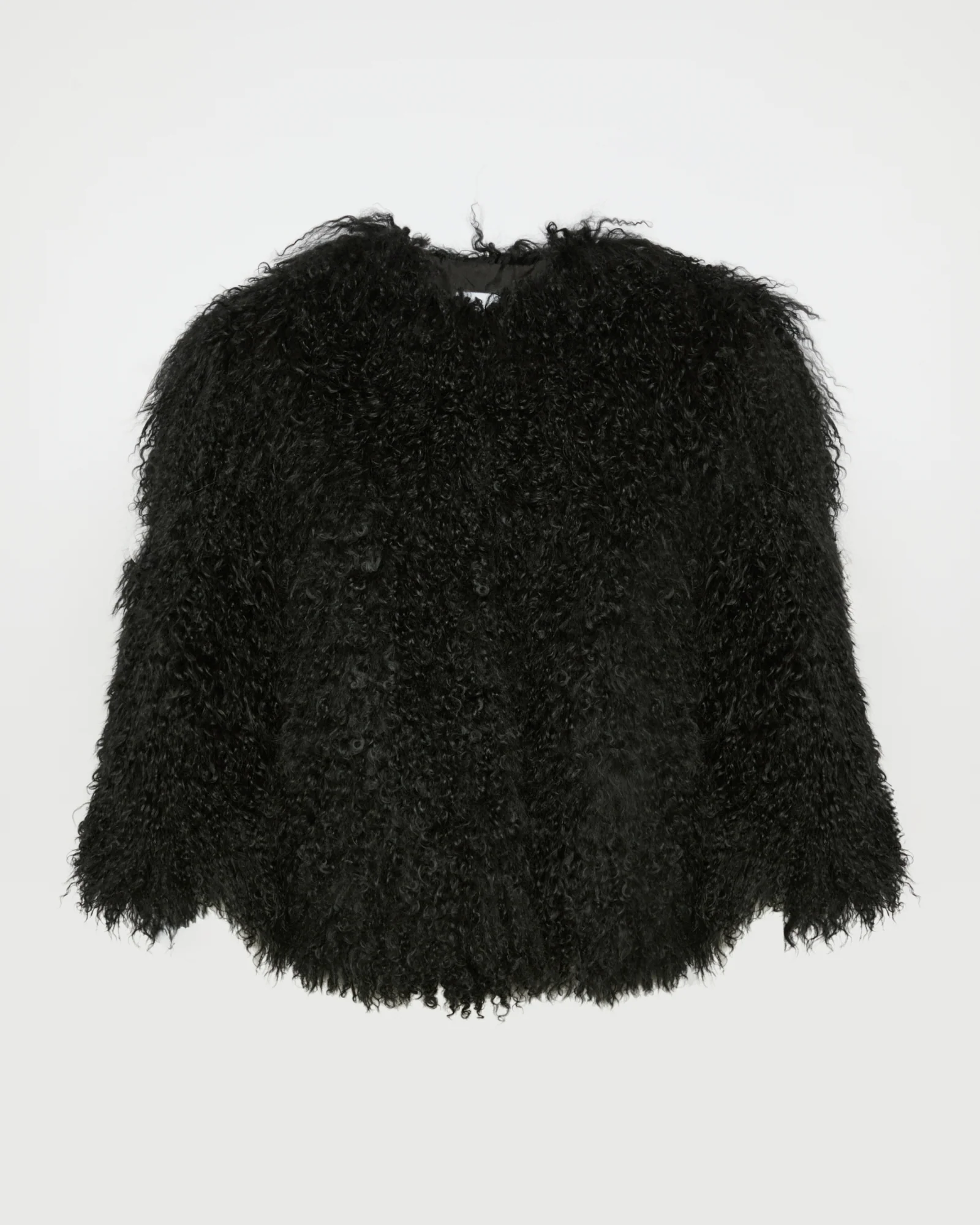 Veste courte en agneau de Mongolie - Image 4