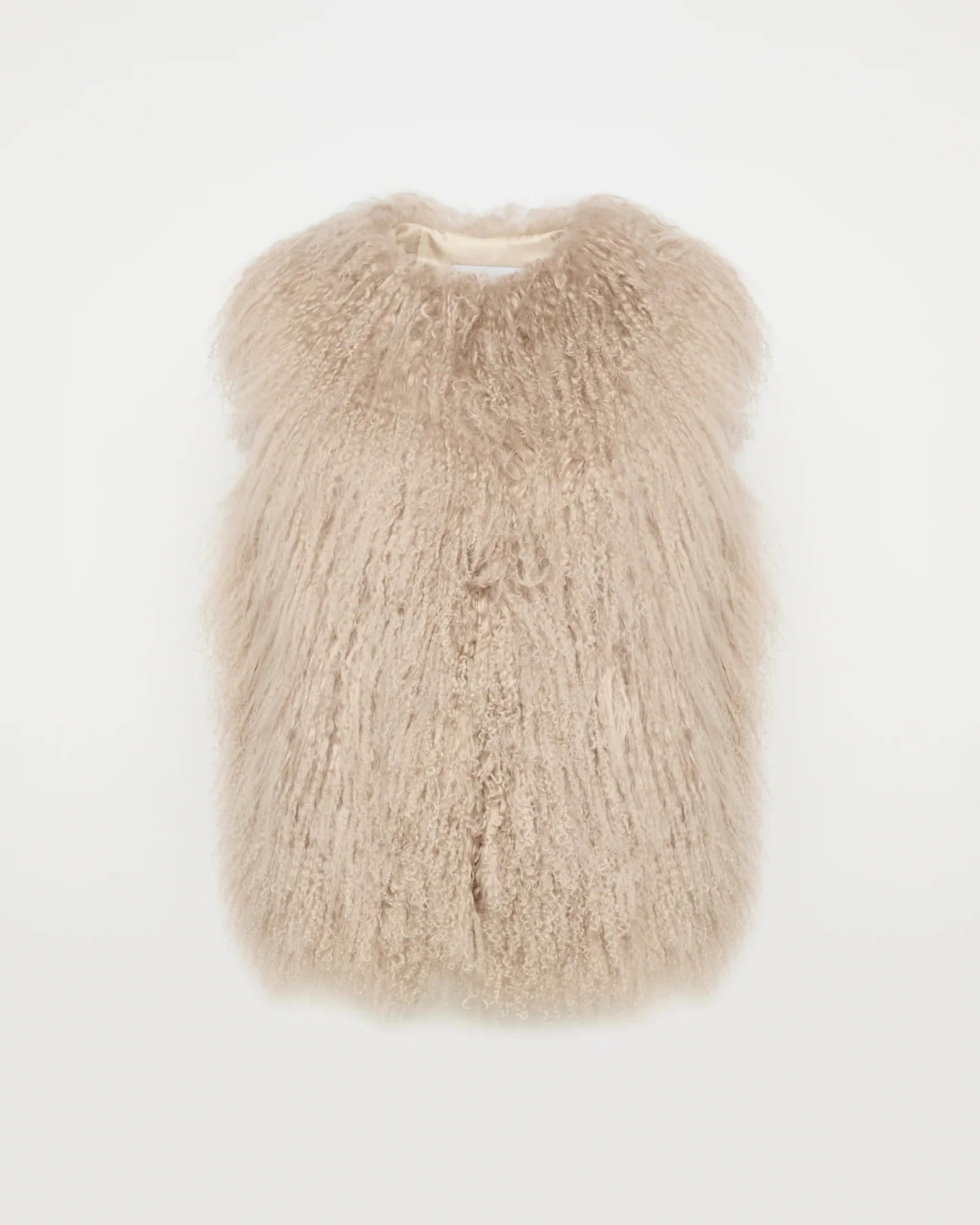 Gilet sans manches en agneau de Mongolie - Image 4