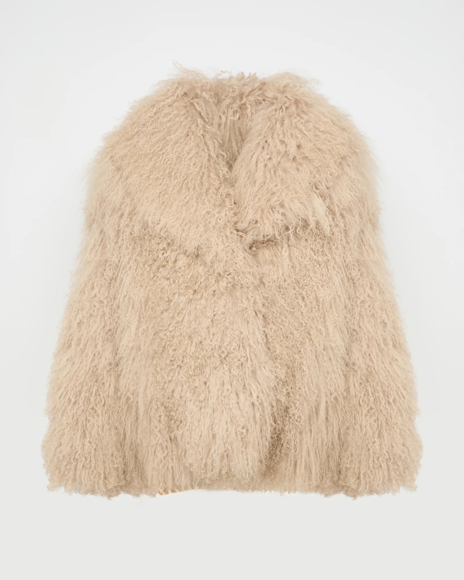 Veste oversize en agneau de Mongolie - Image 6
