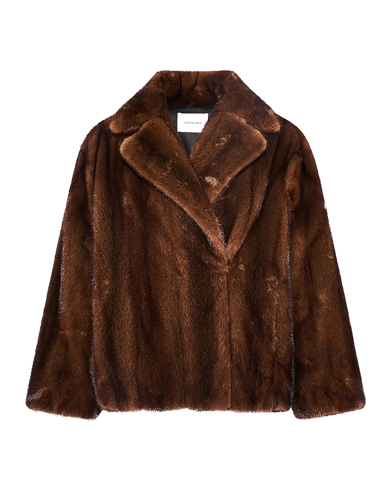 Veste courte croisée en fourrure de vison - Image 6