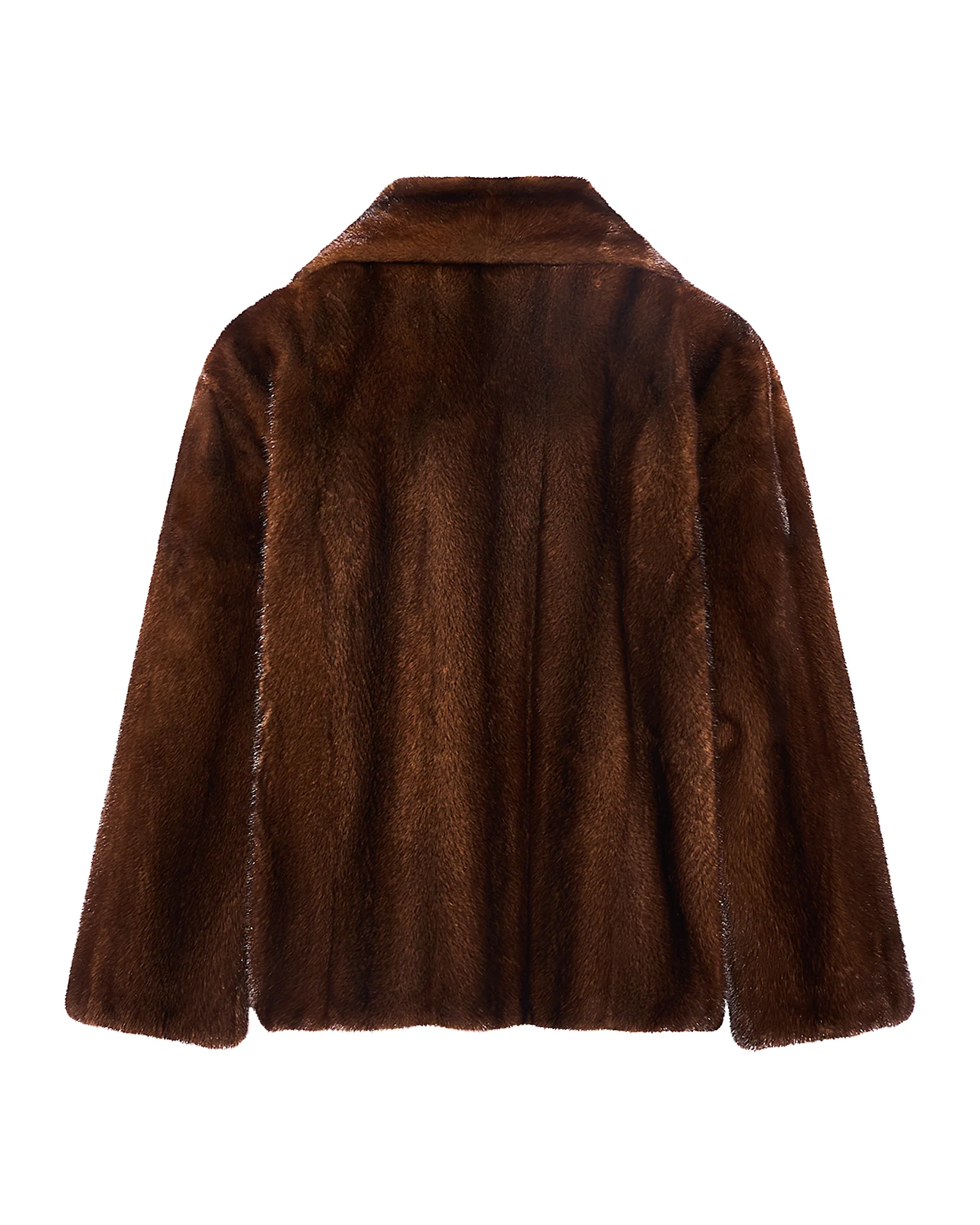 Veste courte croisée en fourrure de vison - Image 7