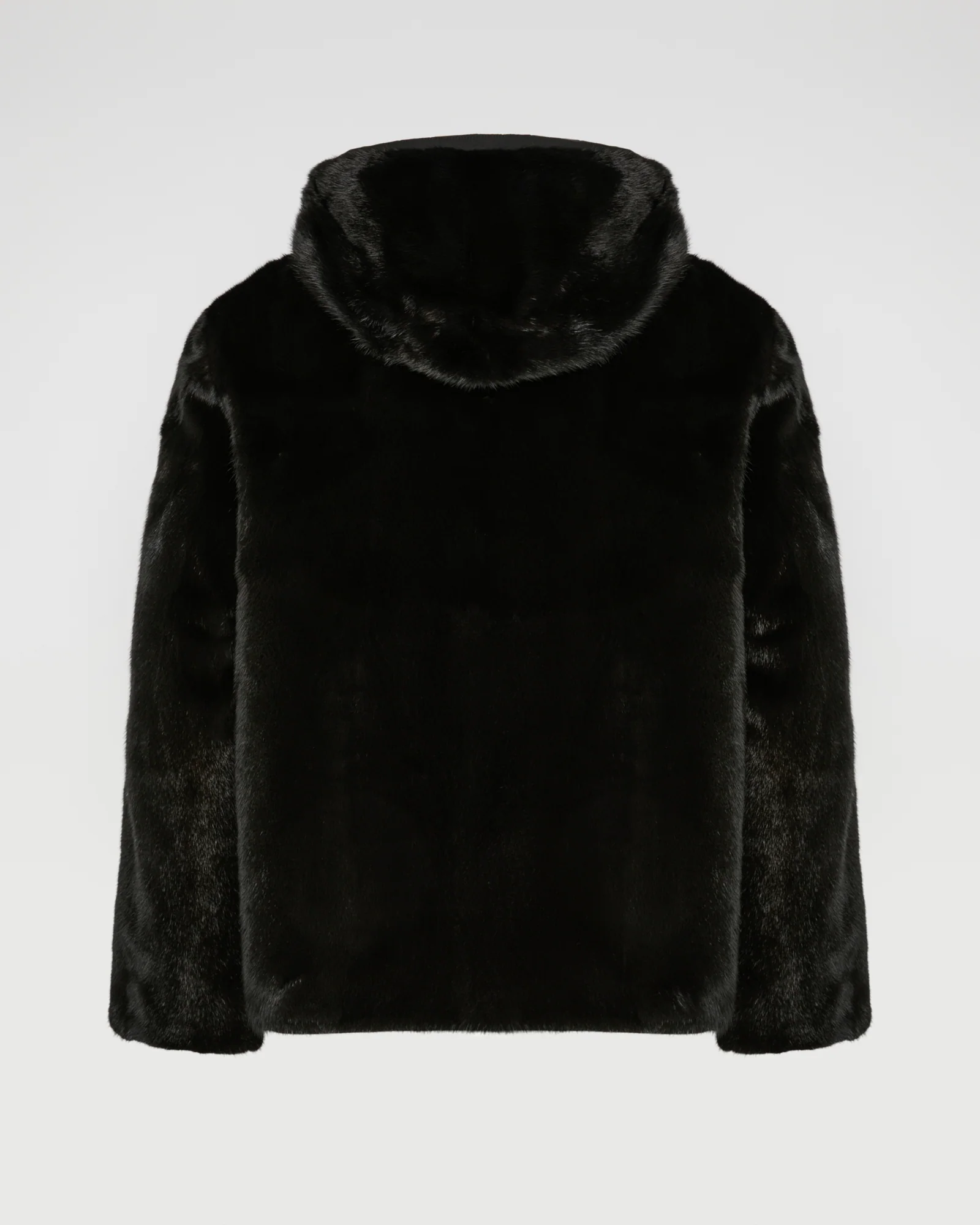 Blouson à capuche réversible en fourrure de vison et tissu technique - Image 7