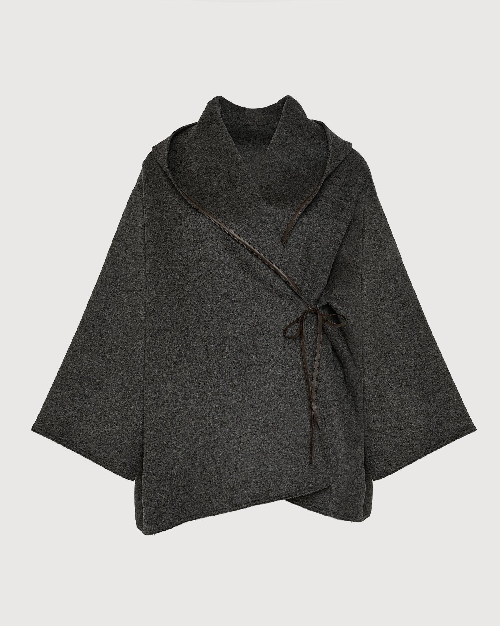 Manteau court oversize en lainage cachemire double face - Image 6