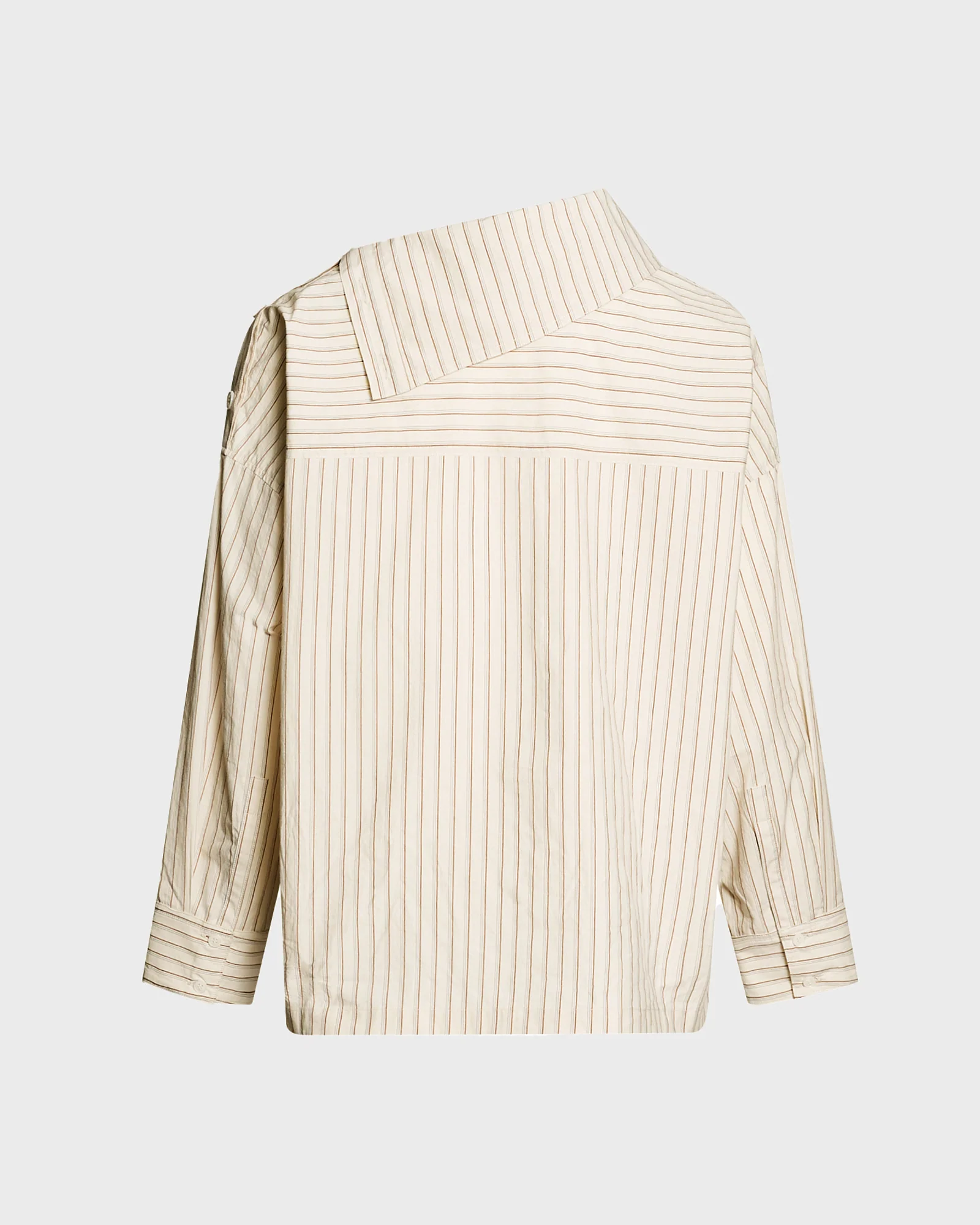 Blouse à col cheminée en popeline de coton - Image 5
