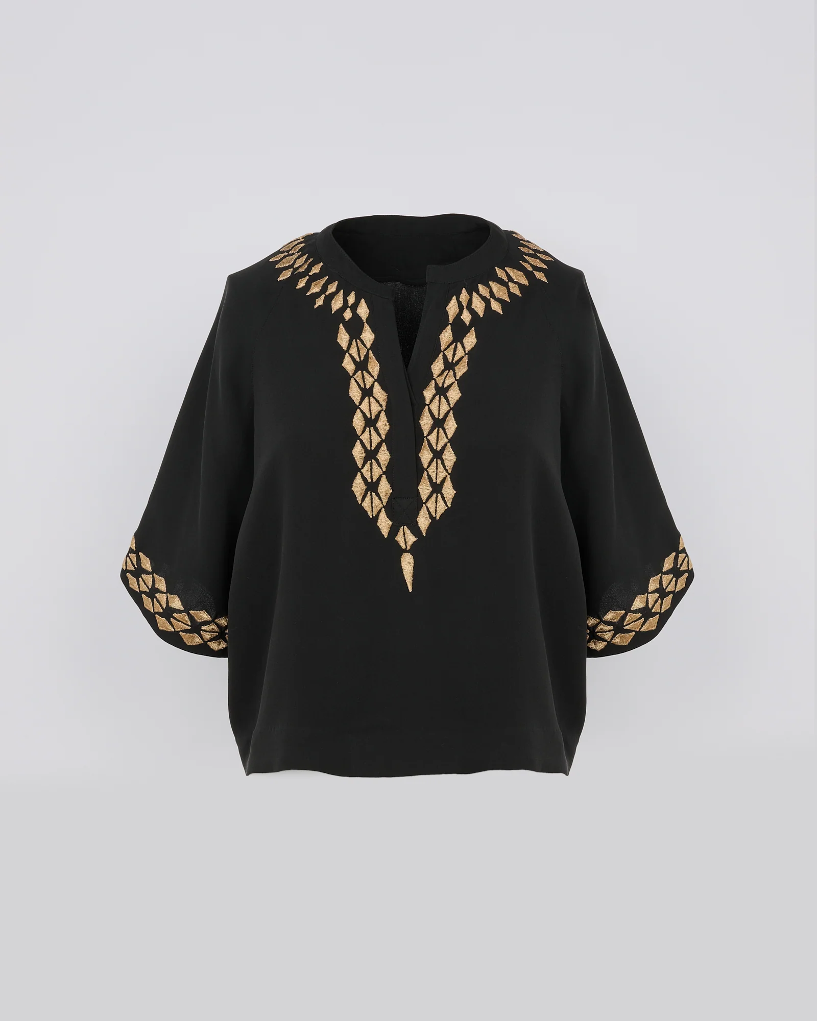 Blouse brodée en crêpe de soie - Image 5