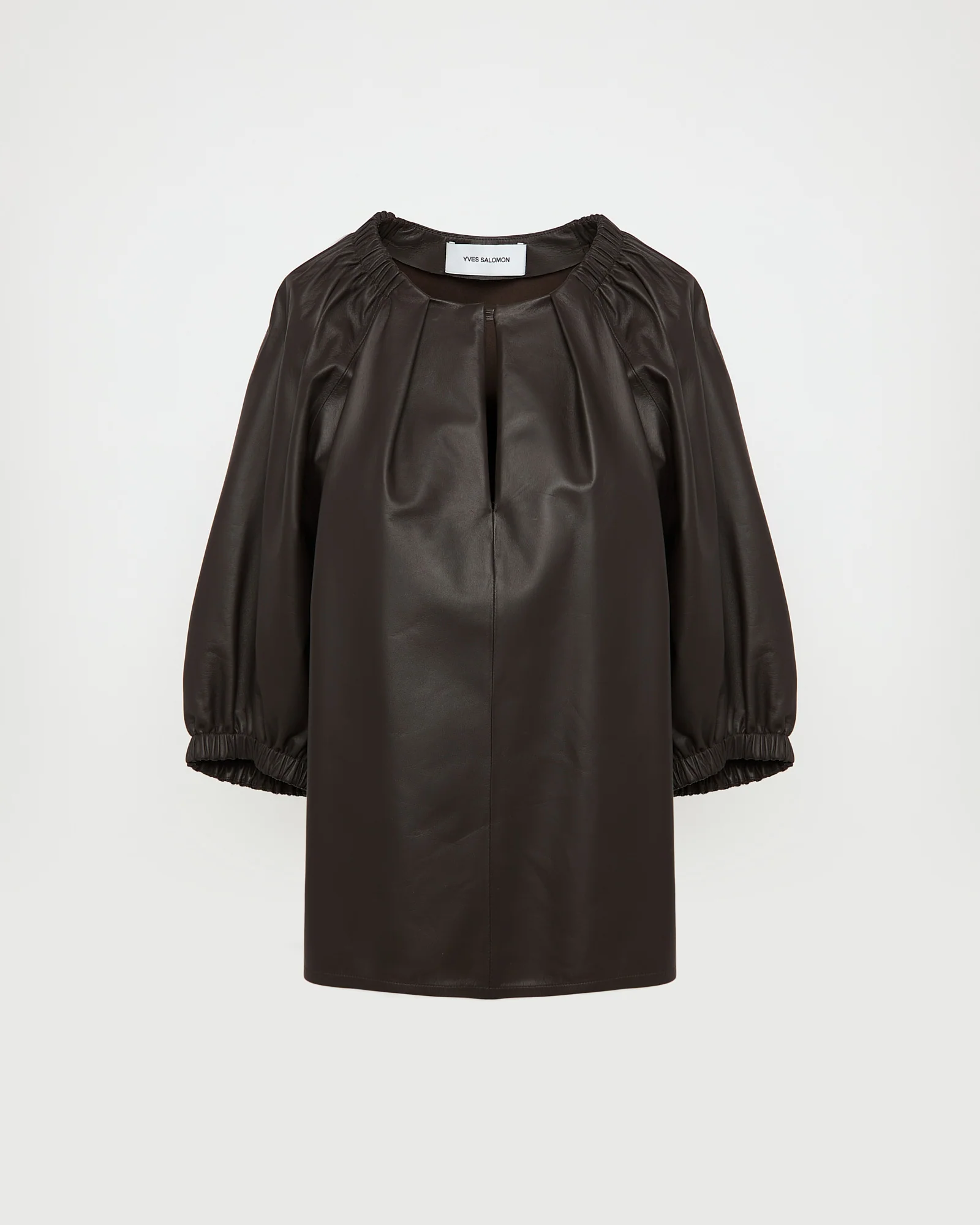 Blouse fluide en cuir d'agneau - Image 6