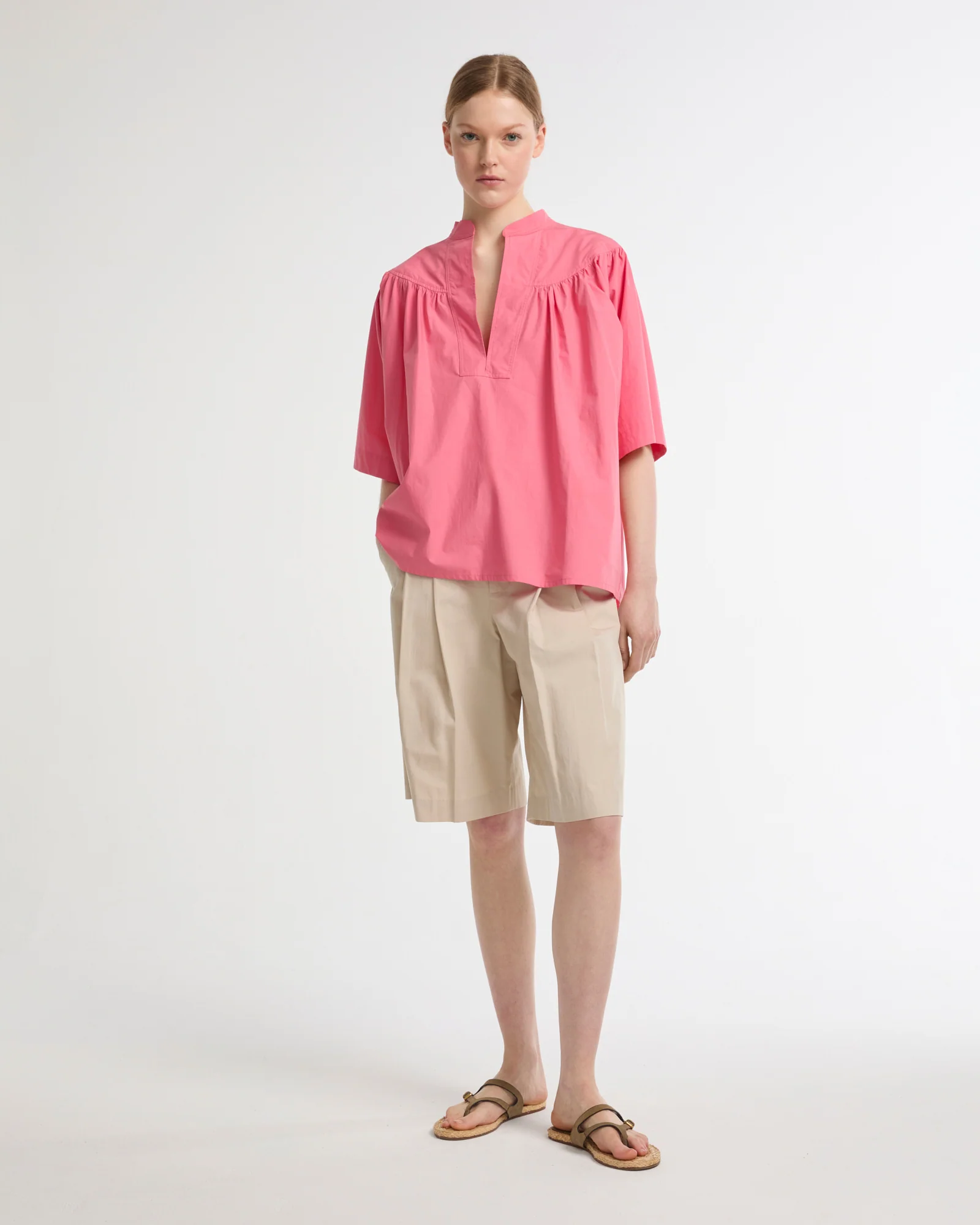 Blouse ample en popeline de coton - Image 2