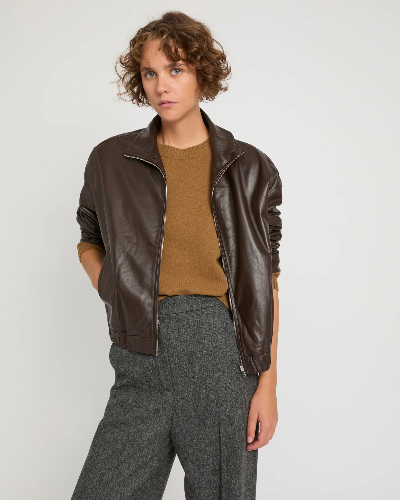 Blouson en cuir d'agneau - Image 3