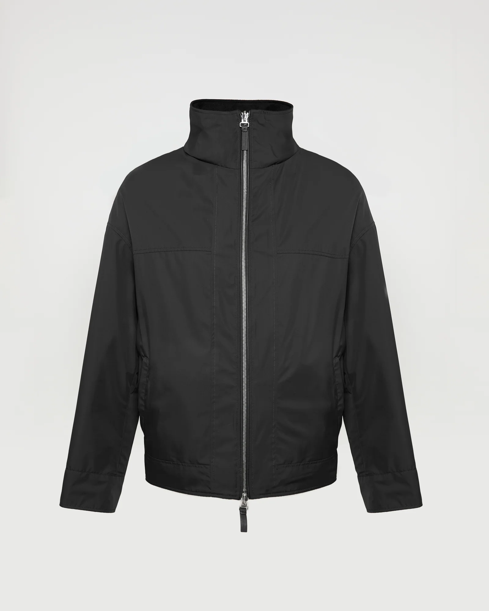 Blouson réversible en lainage cachemire et tissu technique - Image 8