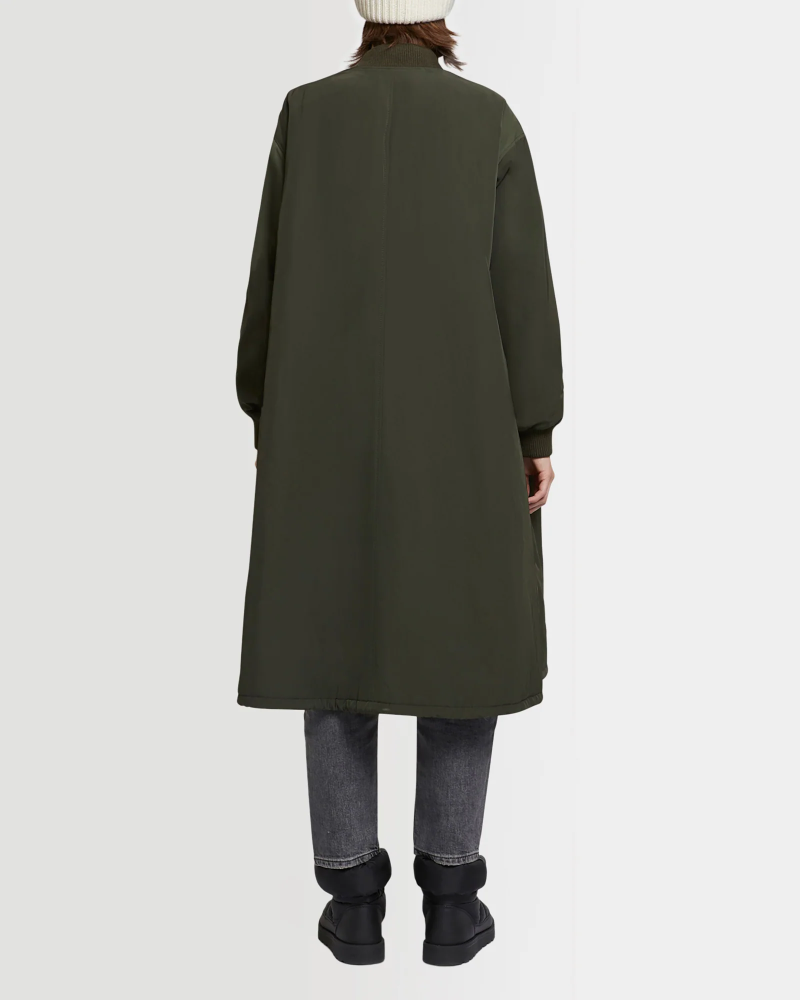 Parka bomber réversible en tissu technique déperlant et fourrure de vison à poils longs - Image 4