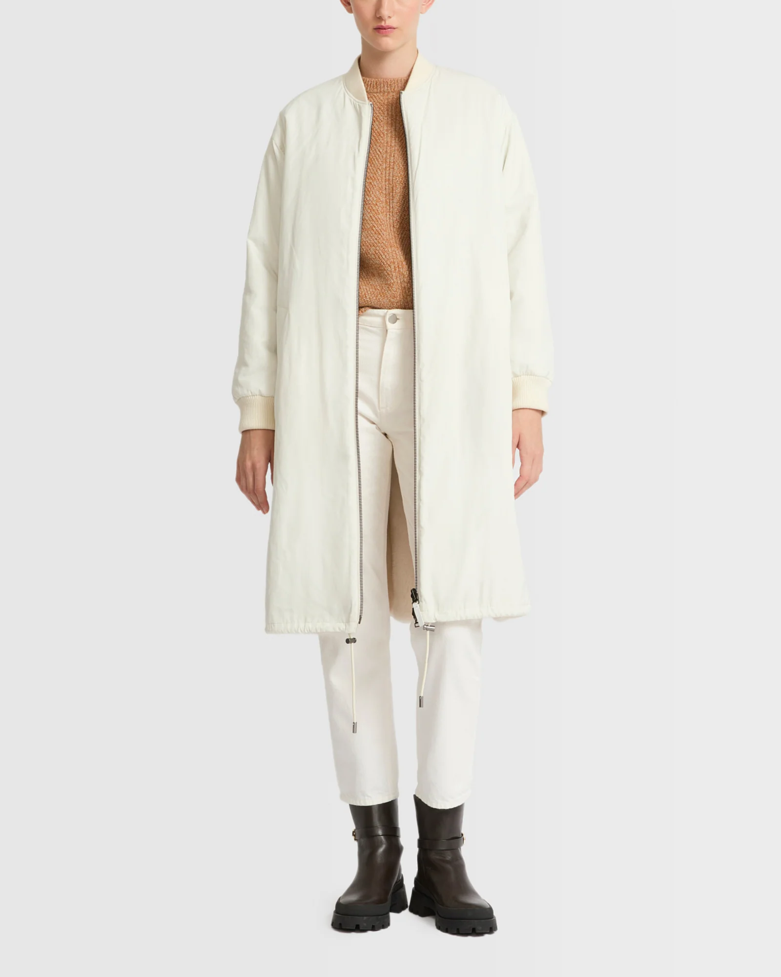 Parka bomber réversible en tissu technique déperlant et fourrure de vison à poils longs - Image 4