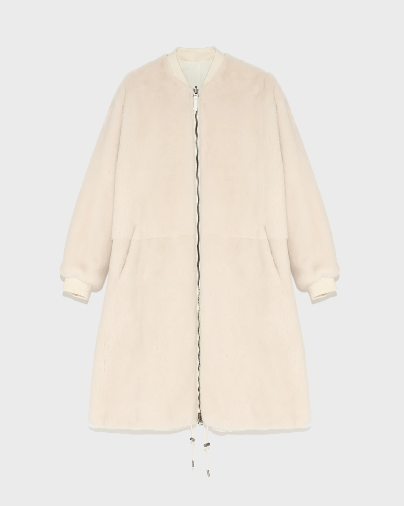 Parka bomber réversible en tissu technique déperlant et fourrure de vison à poils longs - Image 8