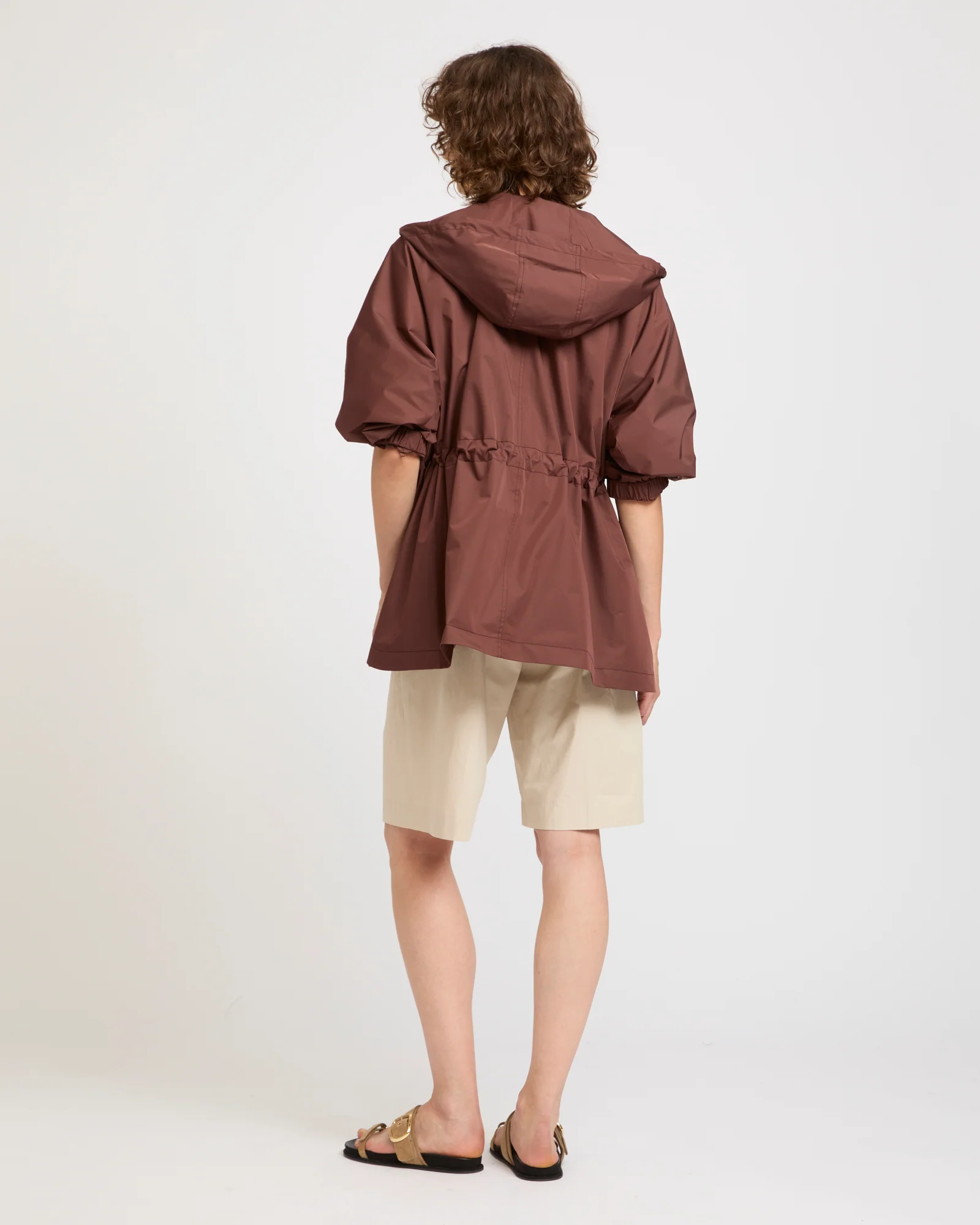 Parka cape en tissu technique imperméable - Image 4