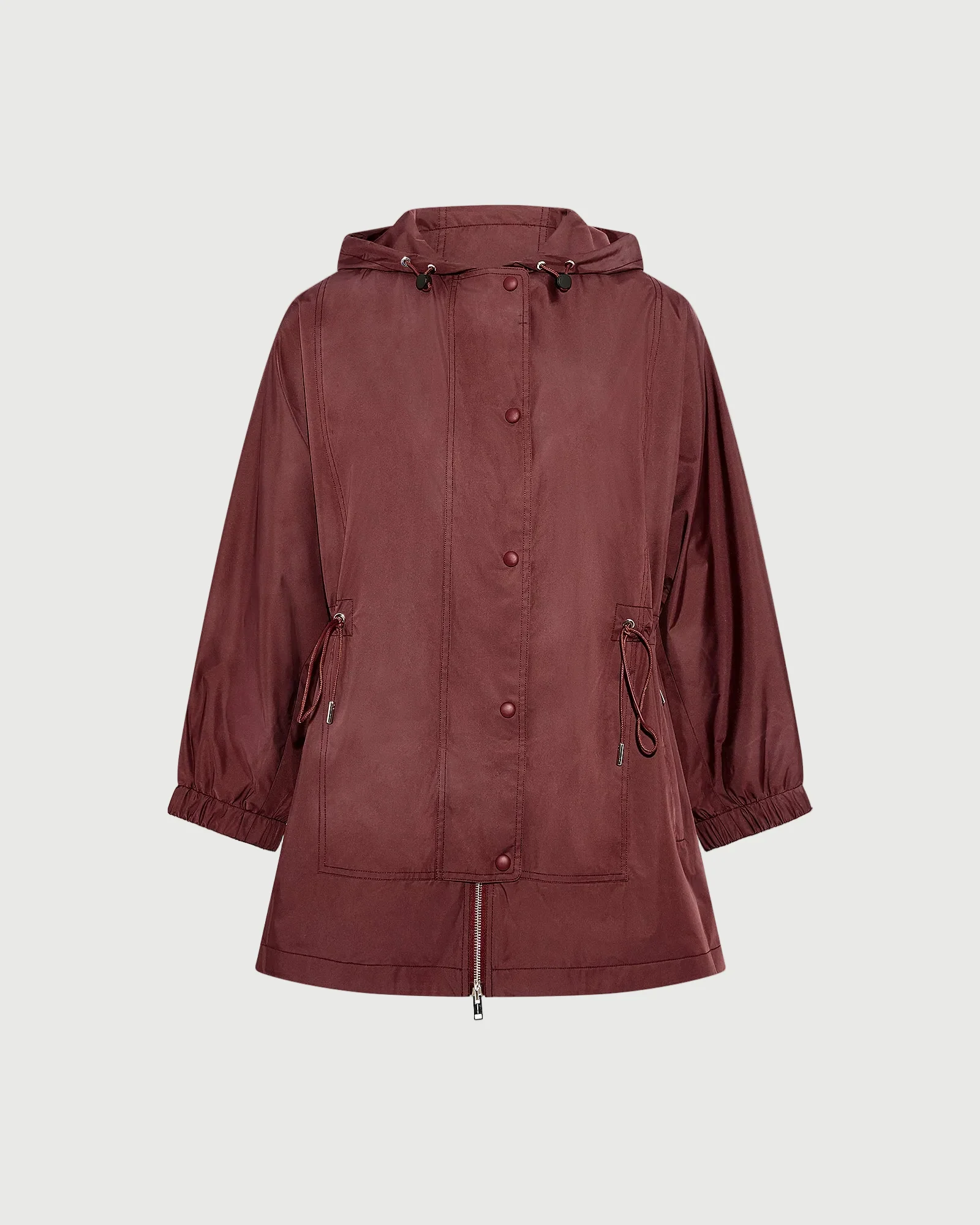 Parka cape en tissu technique imperméable - Image 5