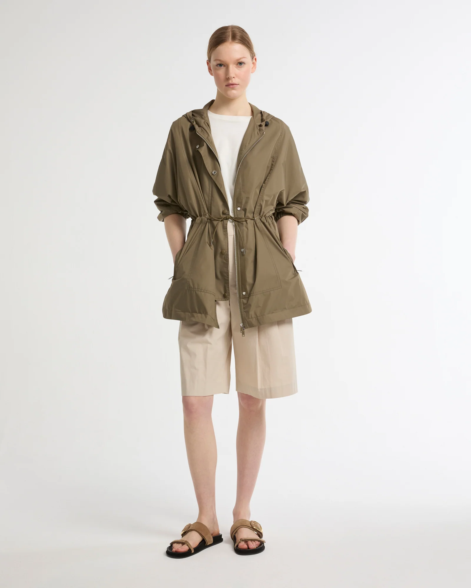 Cape parka en tissu technique imperméable - Image 3