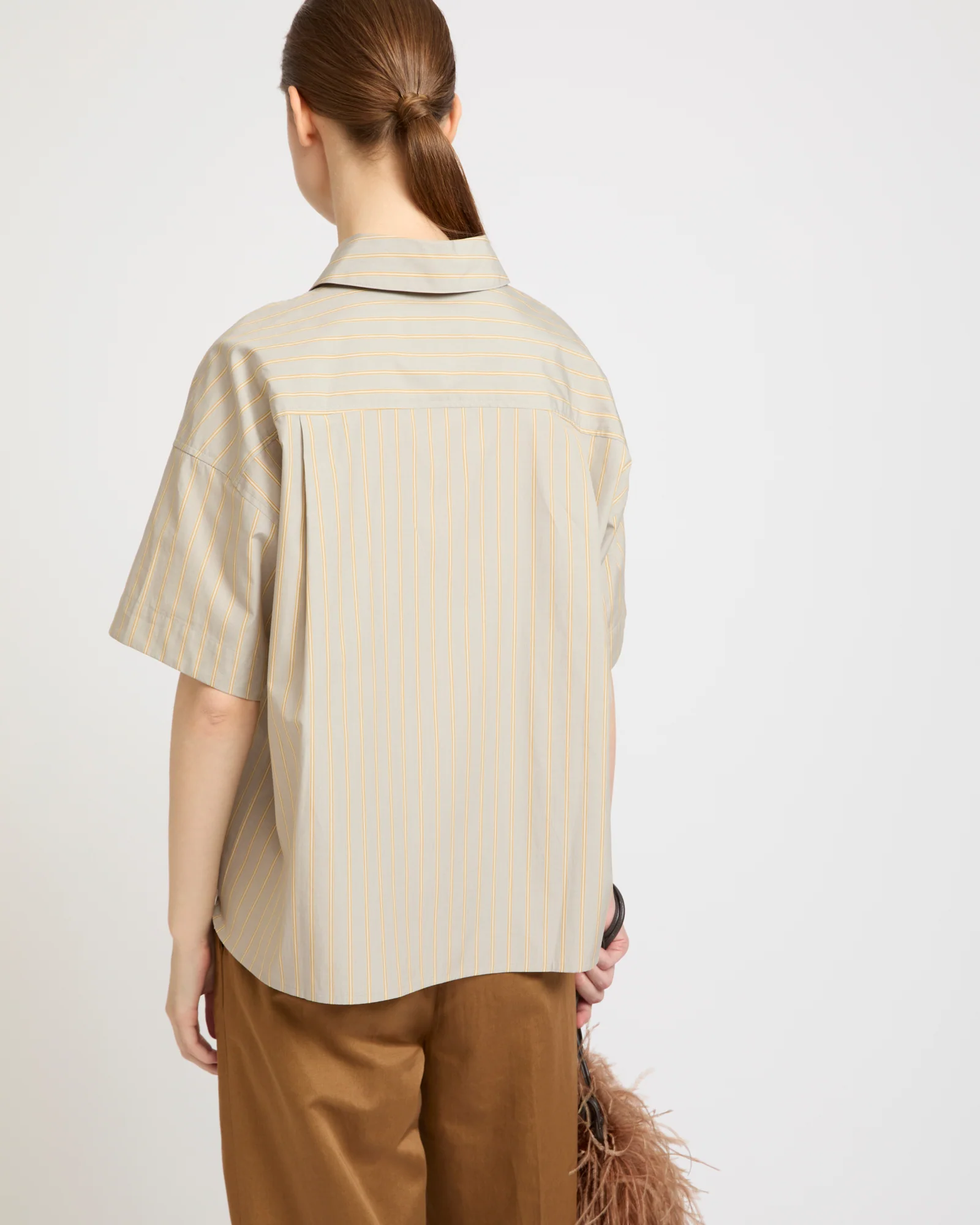 Chemise à manches courtes en popeline - Image 3