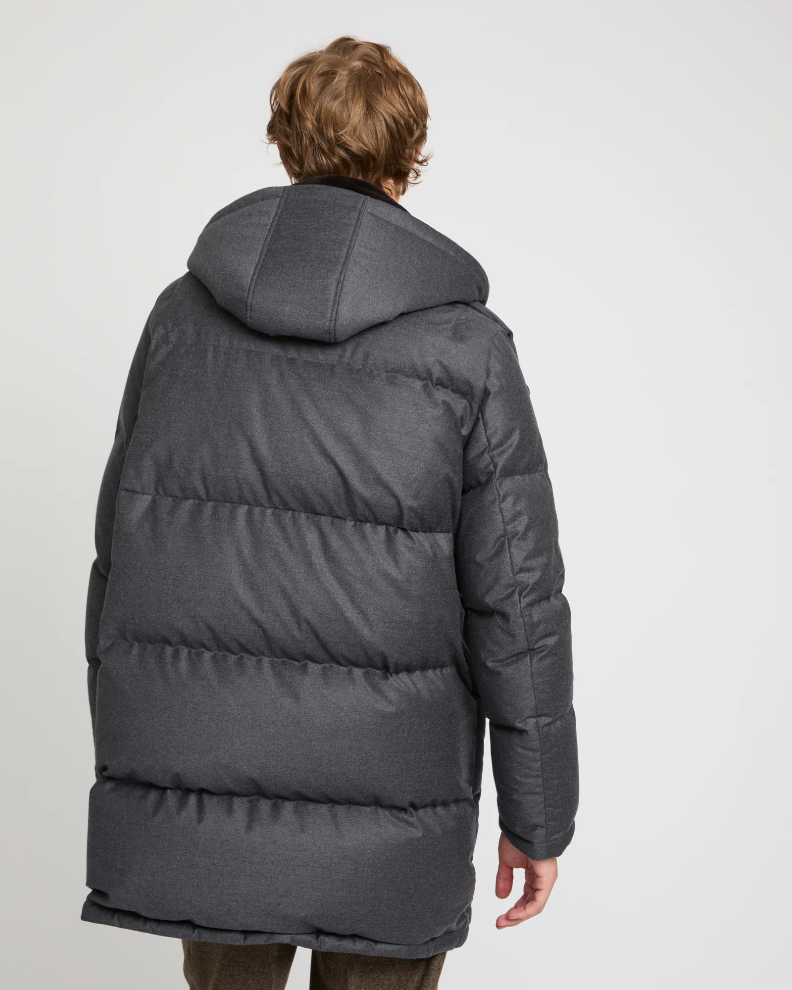 Doudoune en tissu Loro Piana avec plastron en fourrure de vison - Image 4
