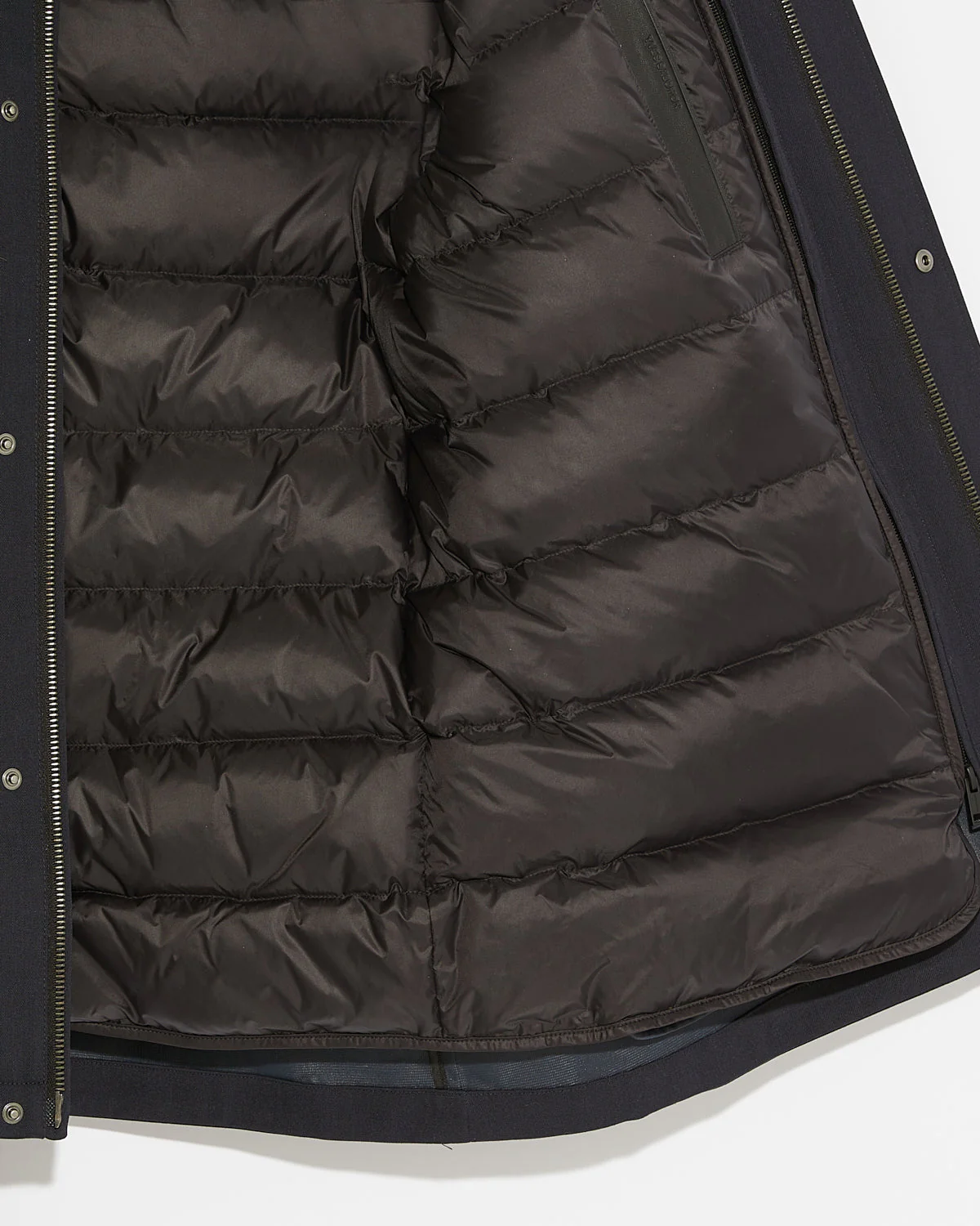 Veste militaire en lainage technique imperméable et fourrure de vison - Image 7