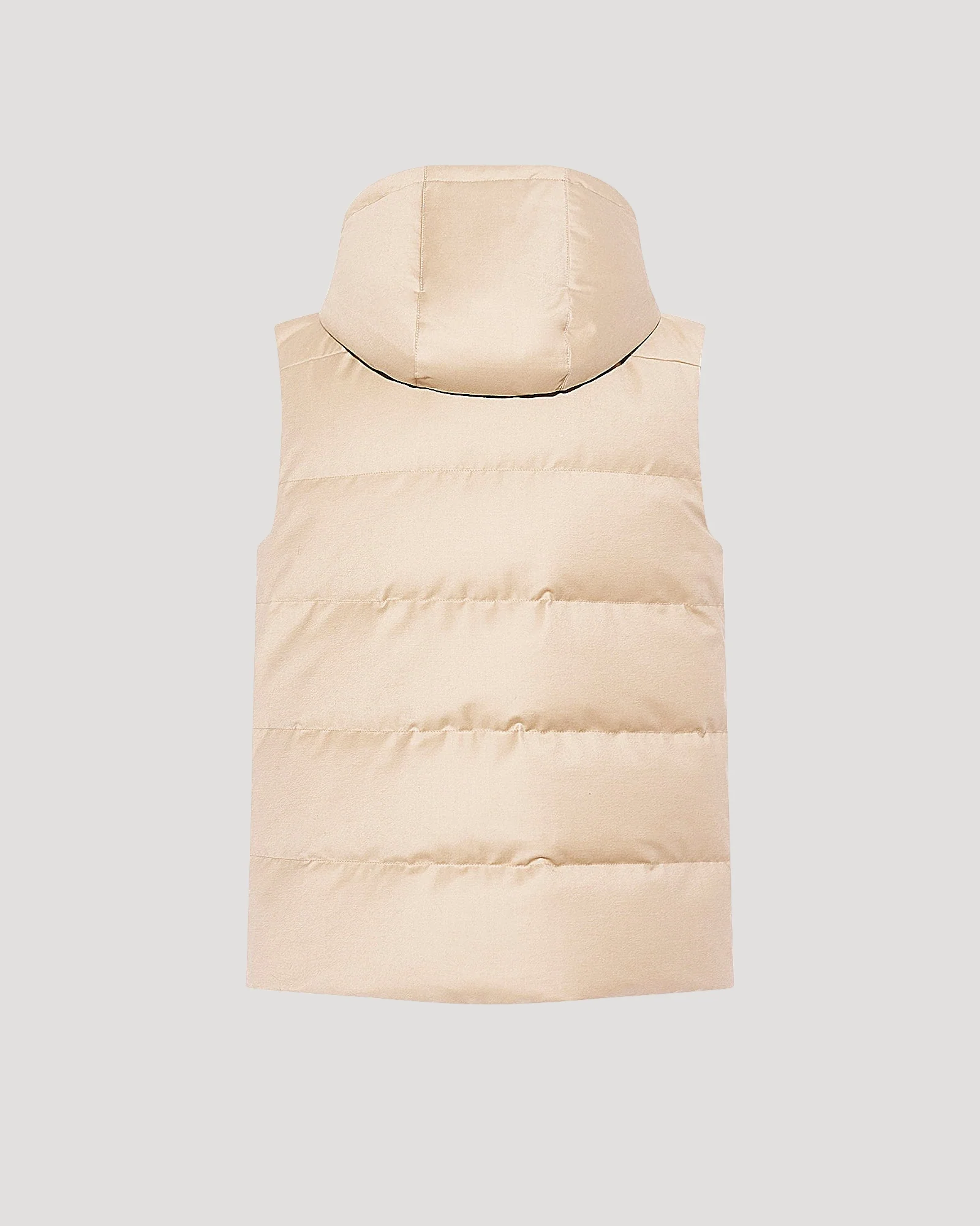 Gilet doudoune en tissu imperméable Loro Piana avec col en fourrure de vison - Image 6