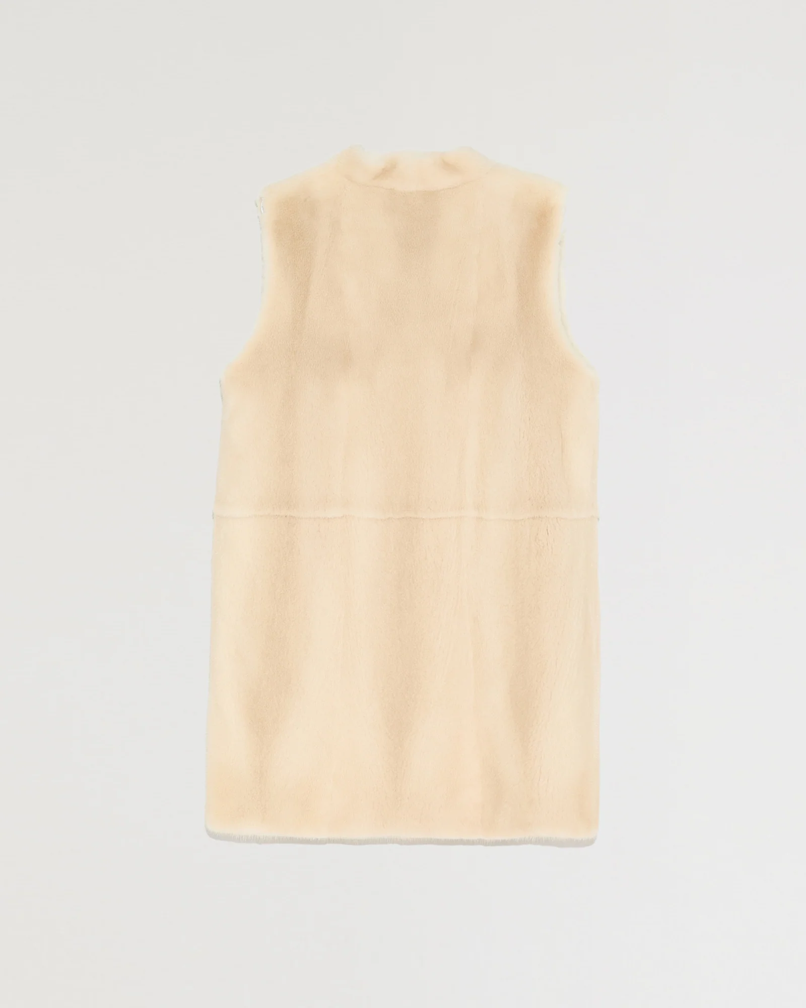 Gilet long en fourrure de vison et doublure nylon - Image 2