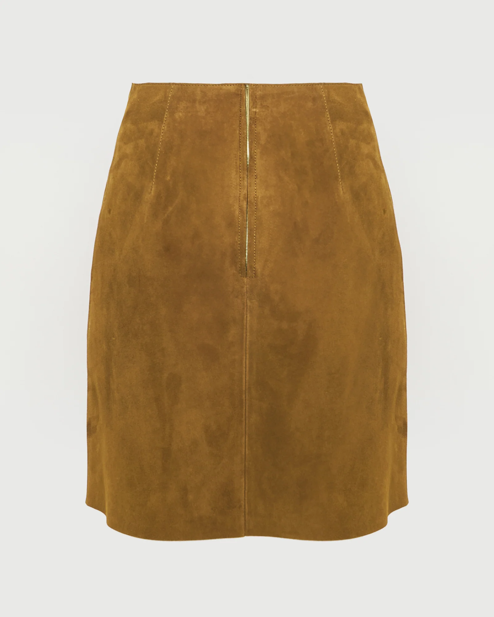 Jupe courte en cuir d'agneau double face - Image 6