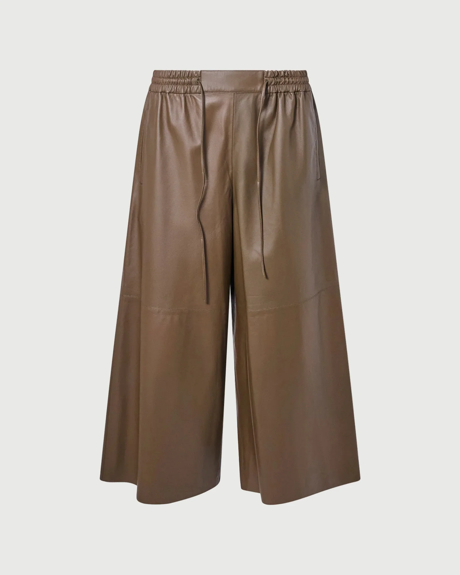 Jupe culotte en cuir d'agneau fin - Image 5