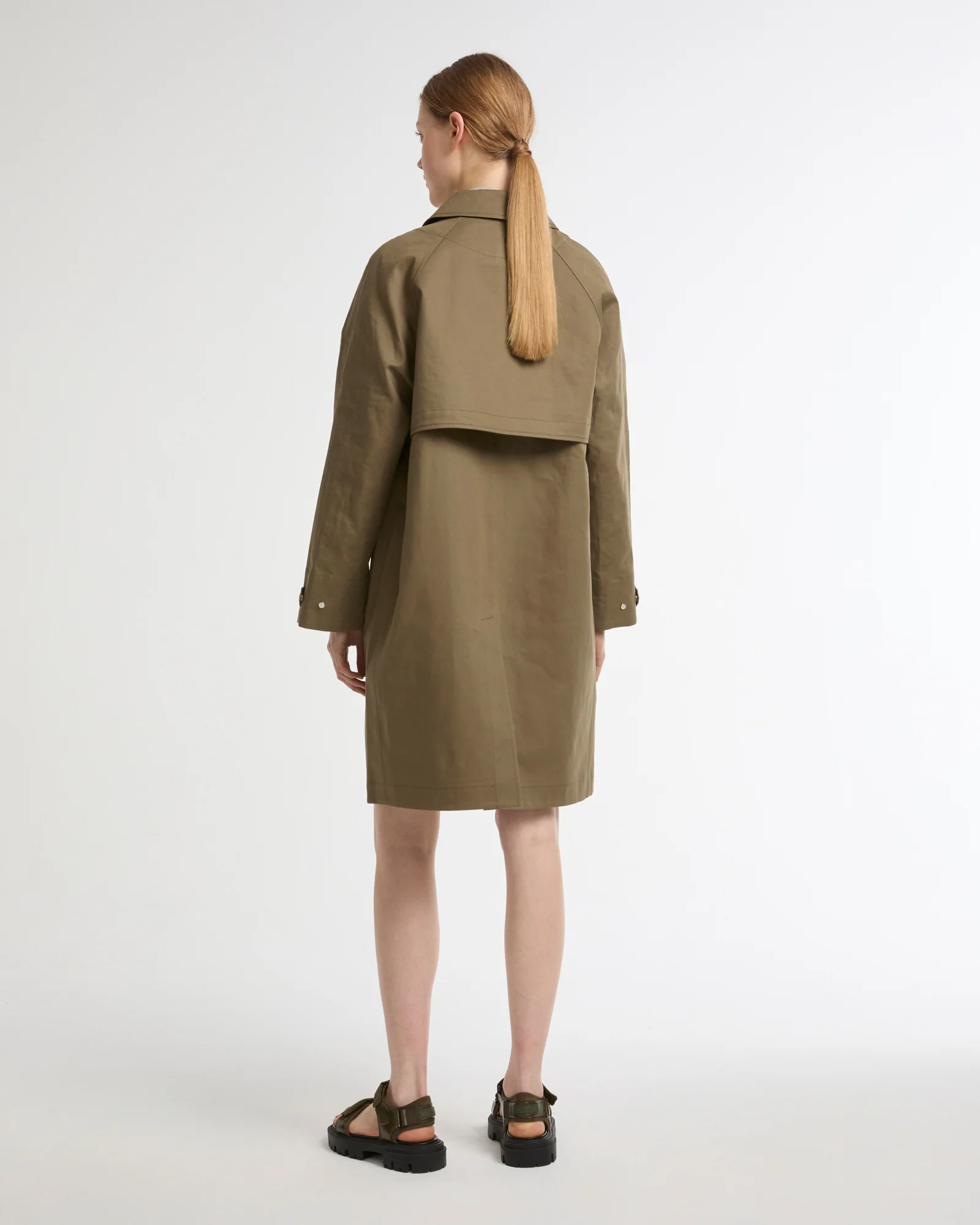 Manteau en coton double face bicolore - Image 4