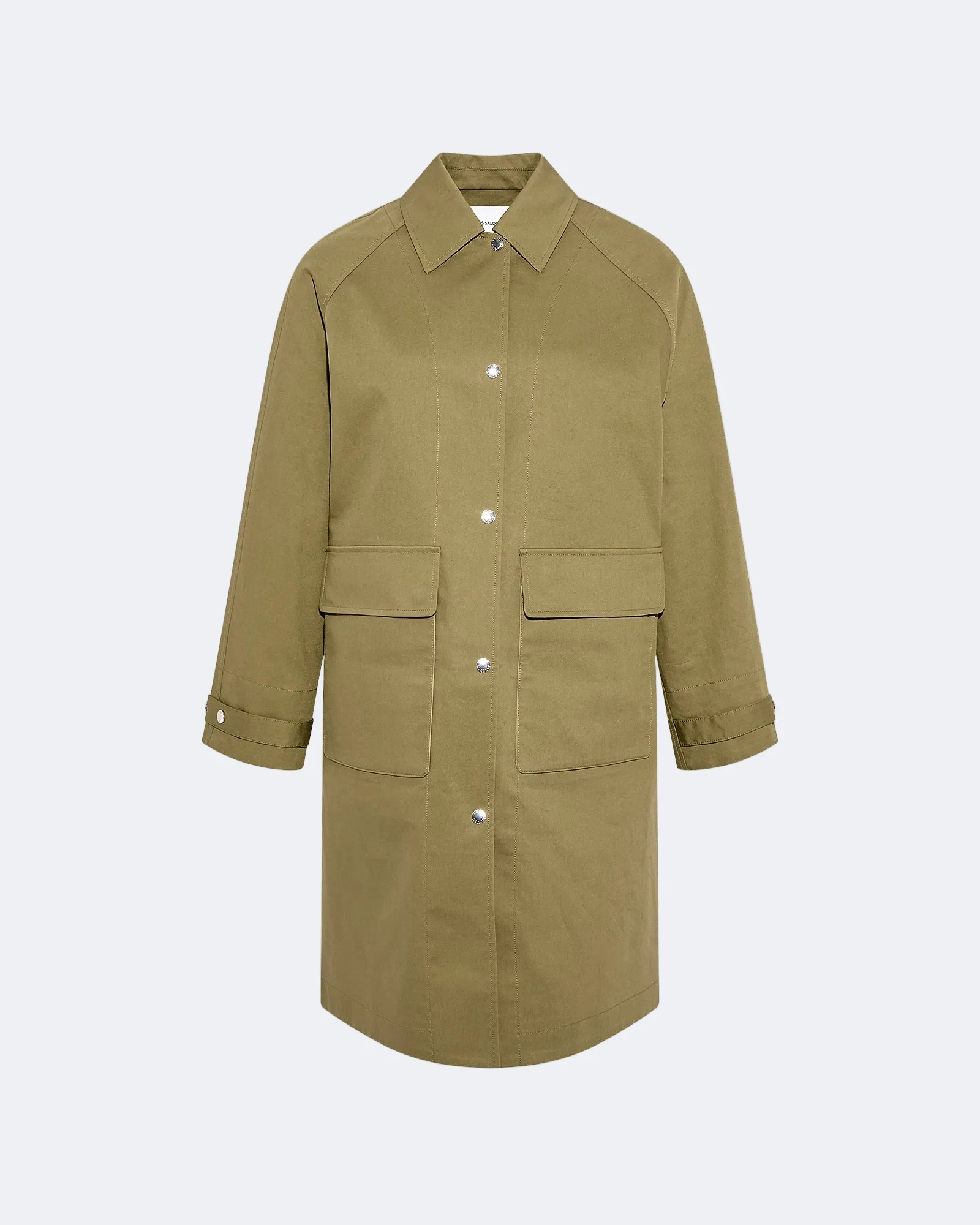 Manteau en coton double face bicolore - Image 5