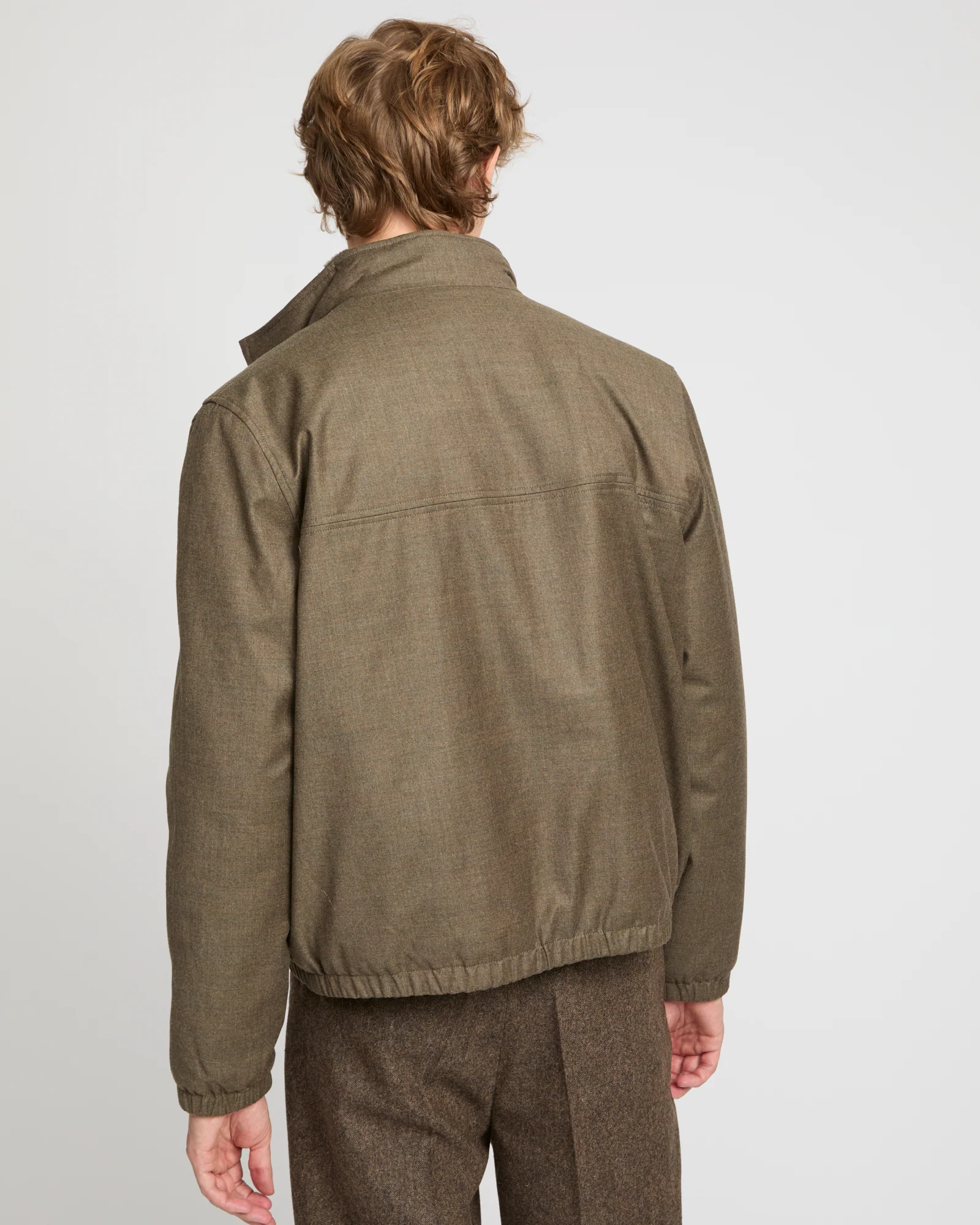 Veste en tissu Loro Piana avec col en vison - Image 4
