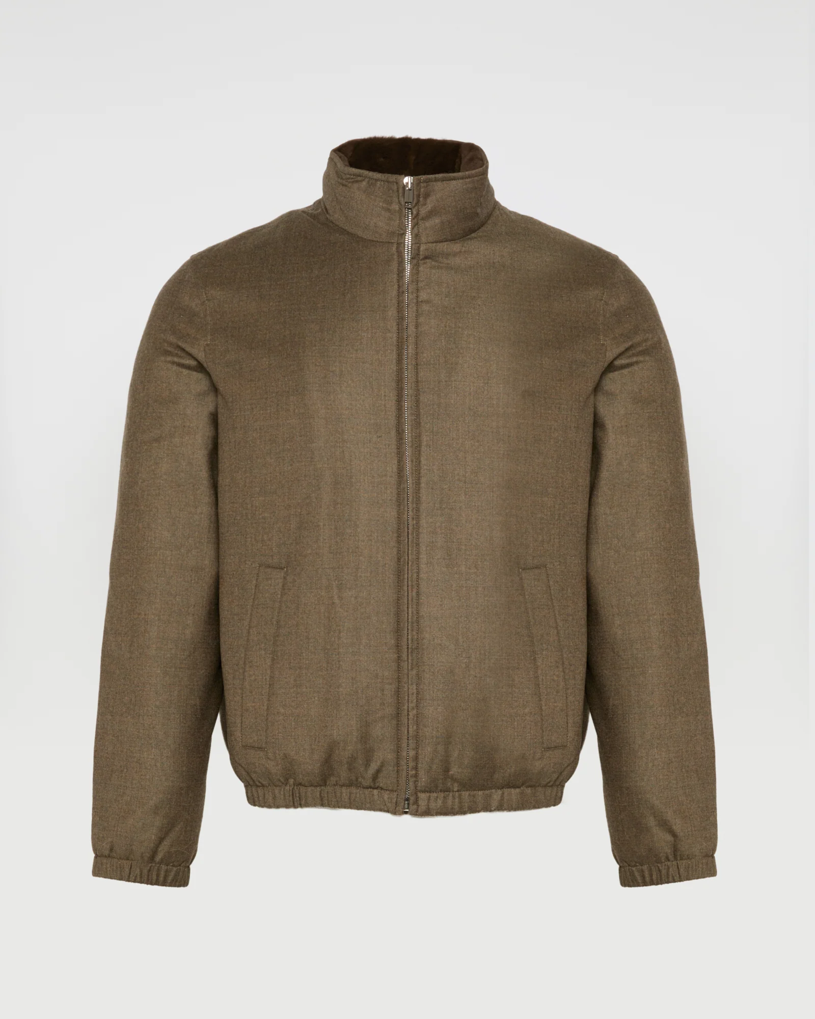 Veste en tissu Loro Piana avec col en vison - Image 5
