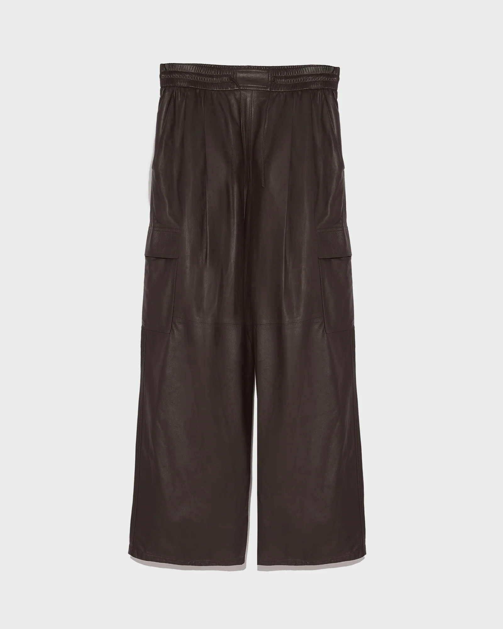Pantalon ample en cuir d'agneau fin - Image 4