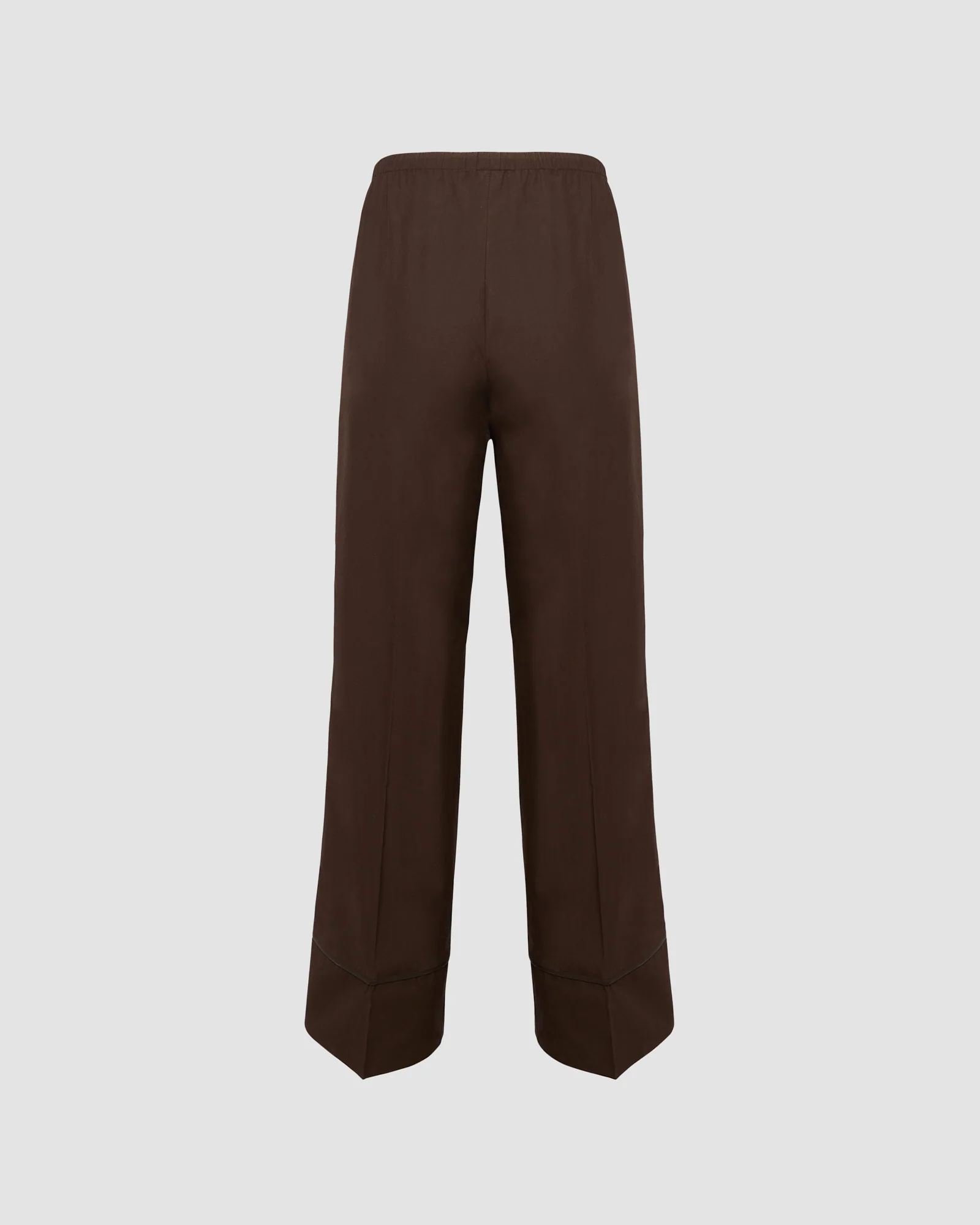 Pantalon ample en popeline de coton et détails cuirs - Image 6