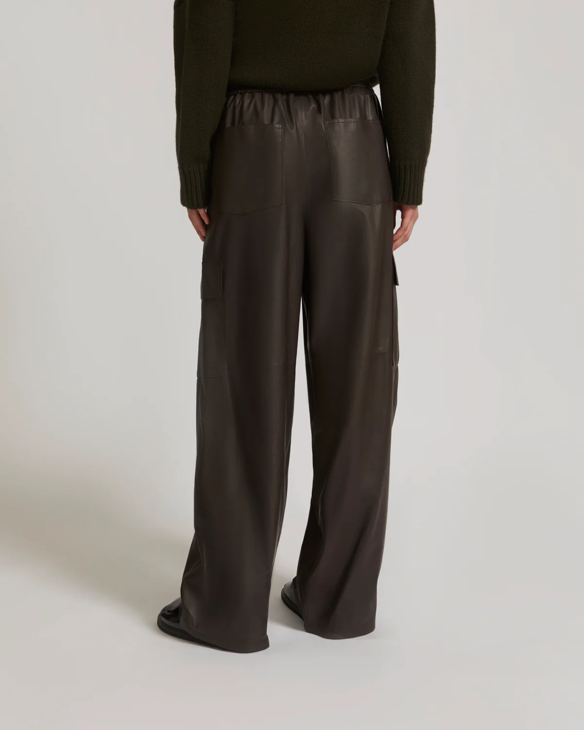 Pantalon cargo en cuir d’agneau - Image 3