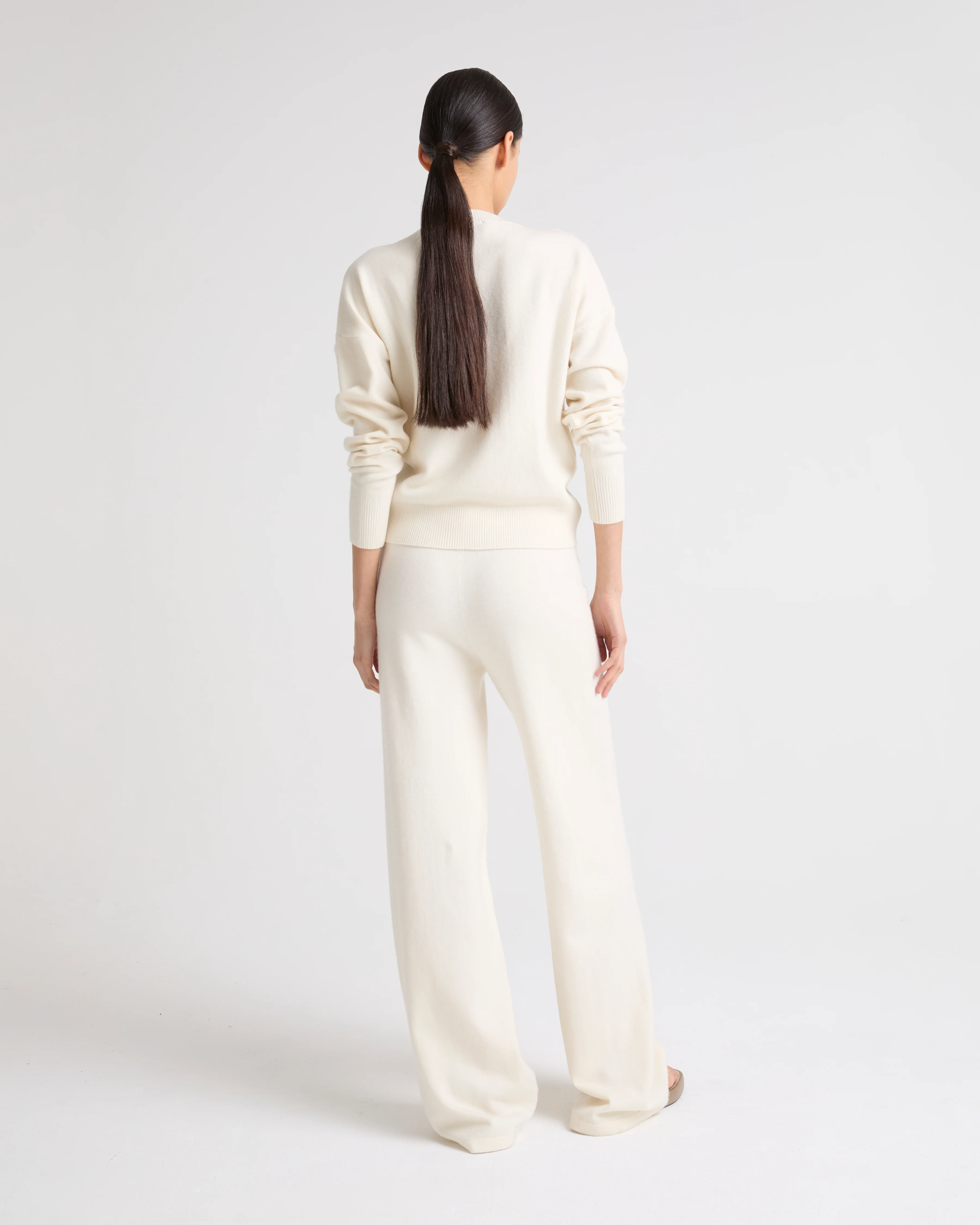 Pantalon large en maille mérinos - Image 3