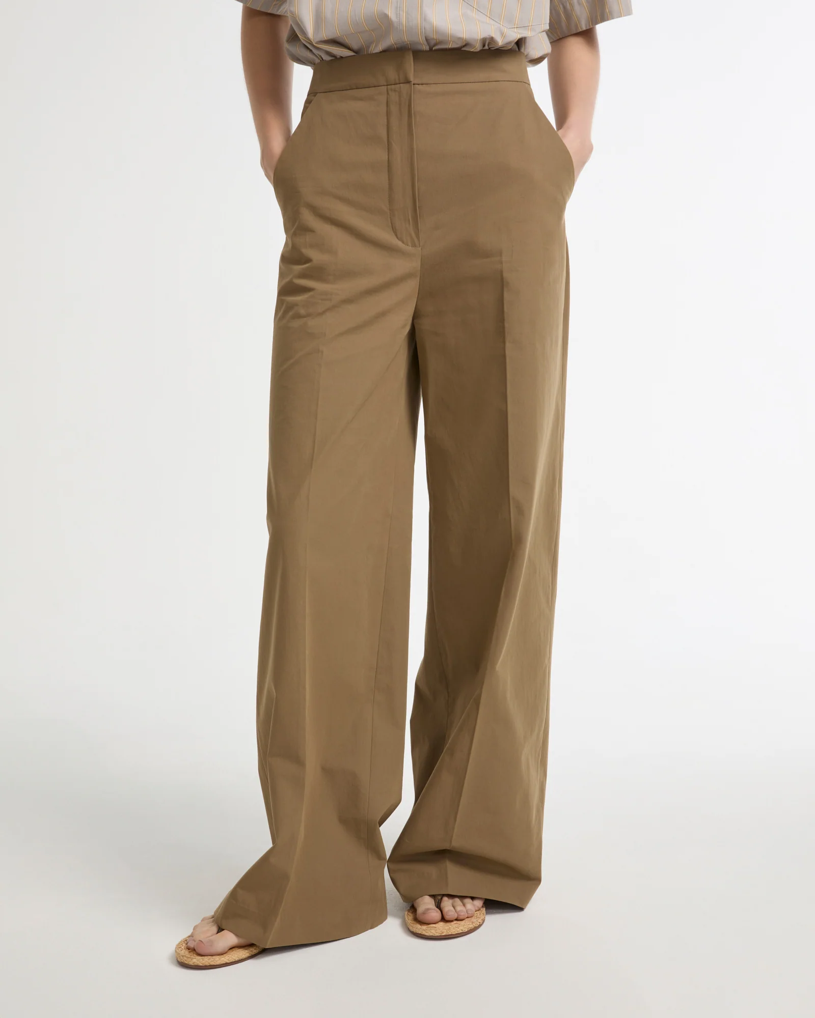 Pantalon large en coton - Image 2