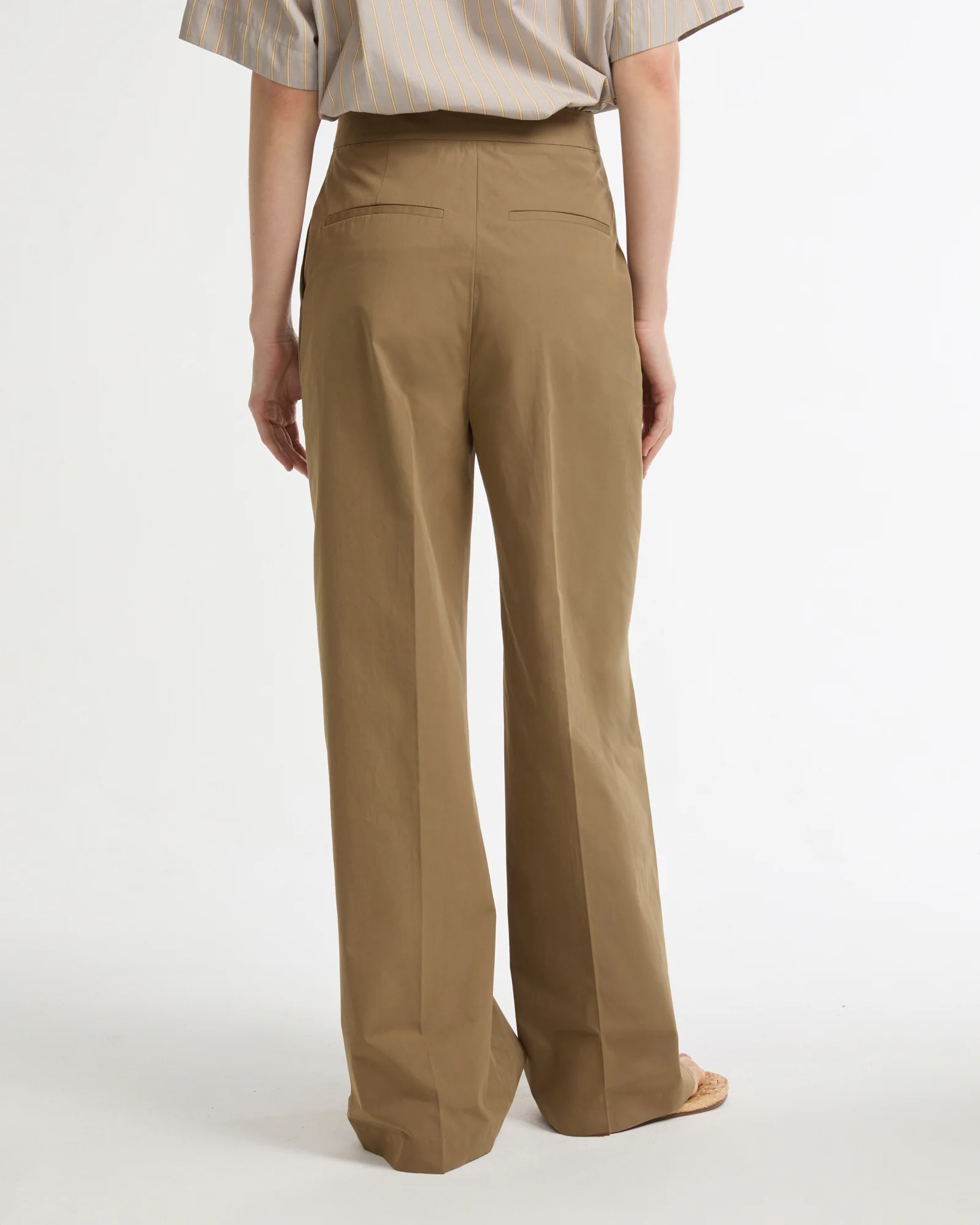 Pantalon large en coton - Image 3