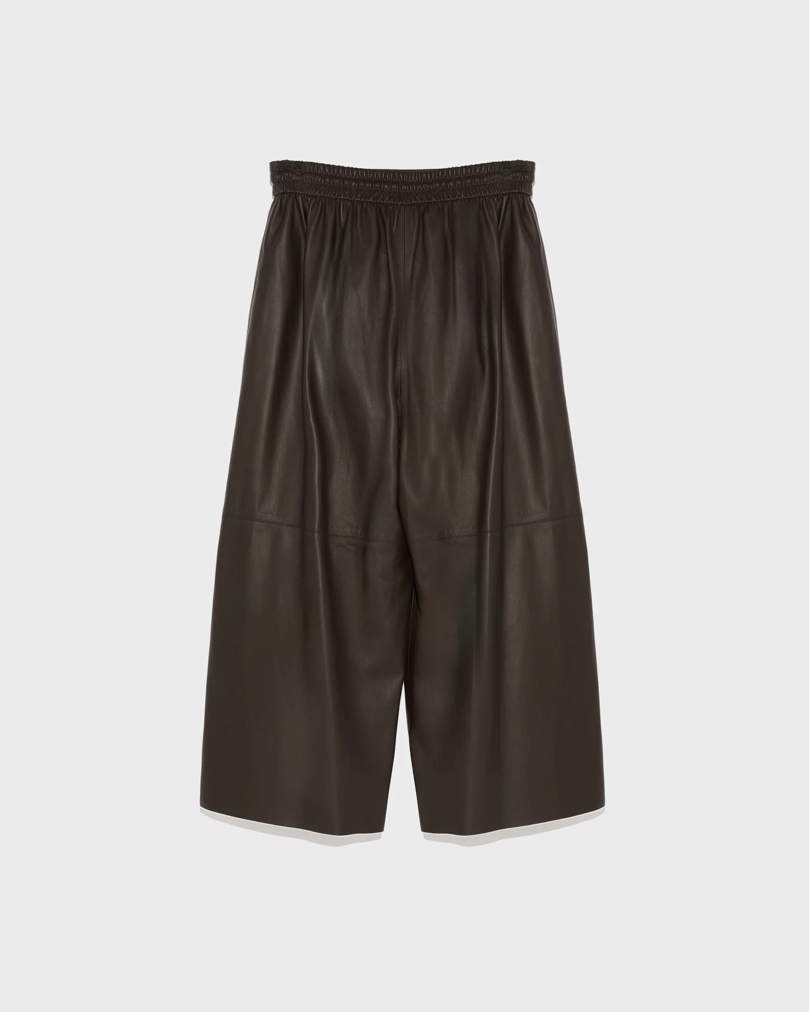 Jupe culotte en cuir d'agneau fin - Image 4