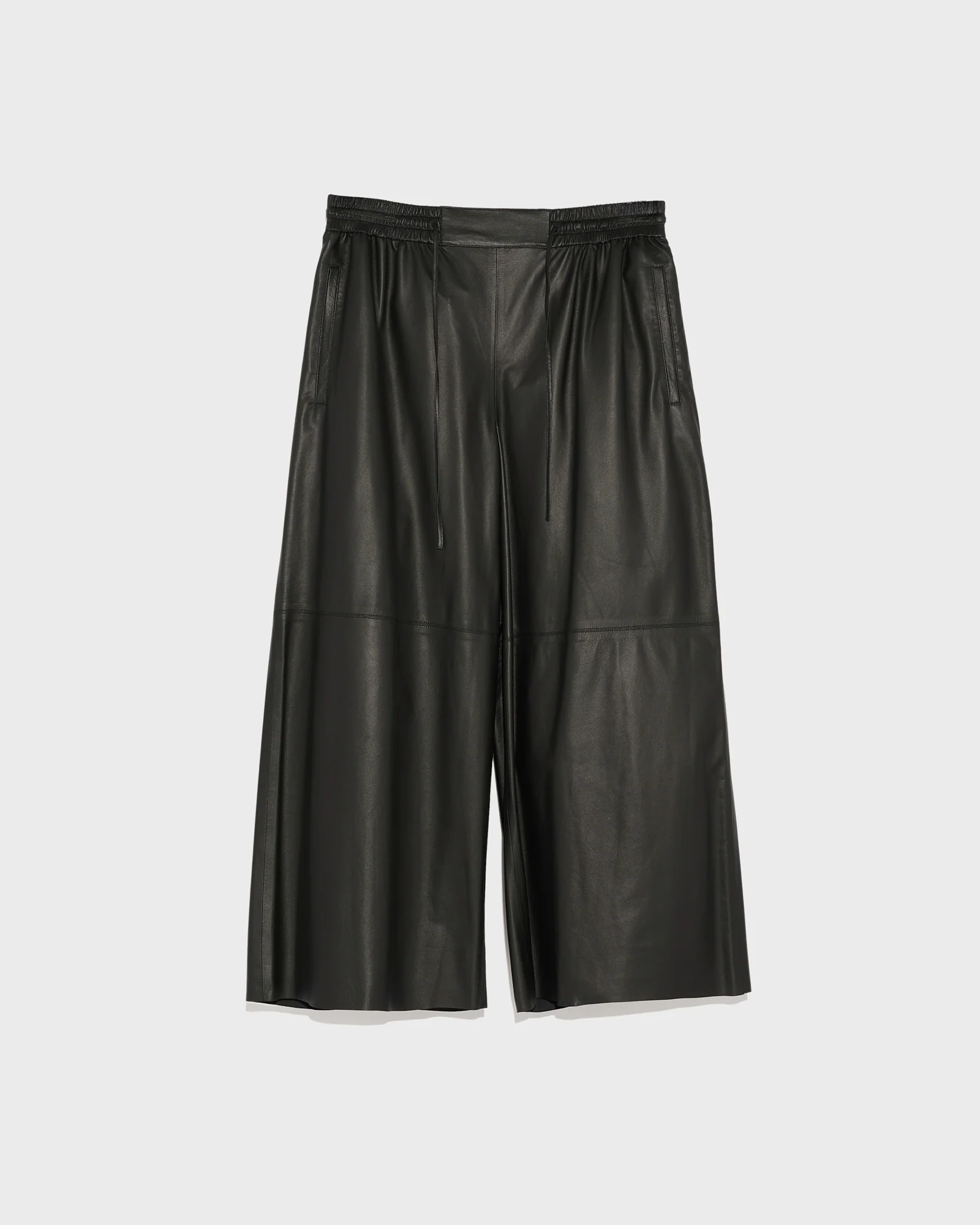 Jupe culotte en cuir d'agneau fin - Image 4