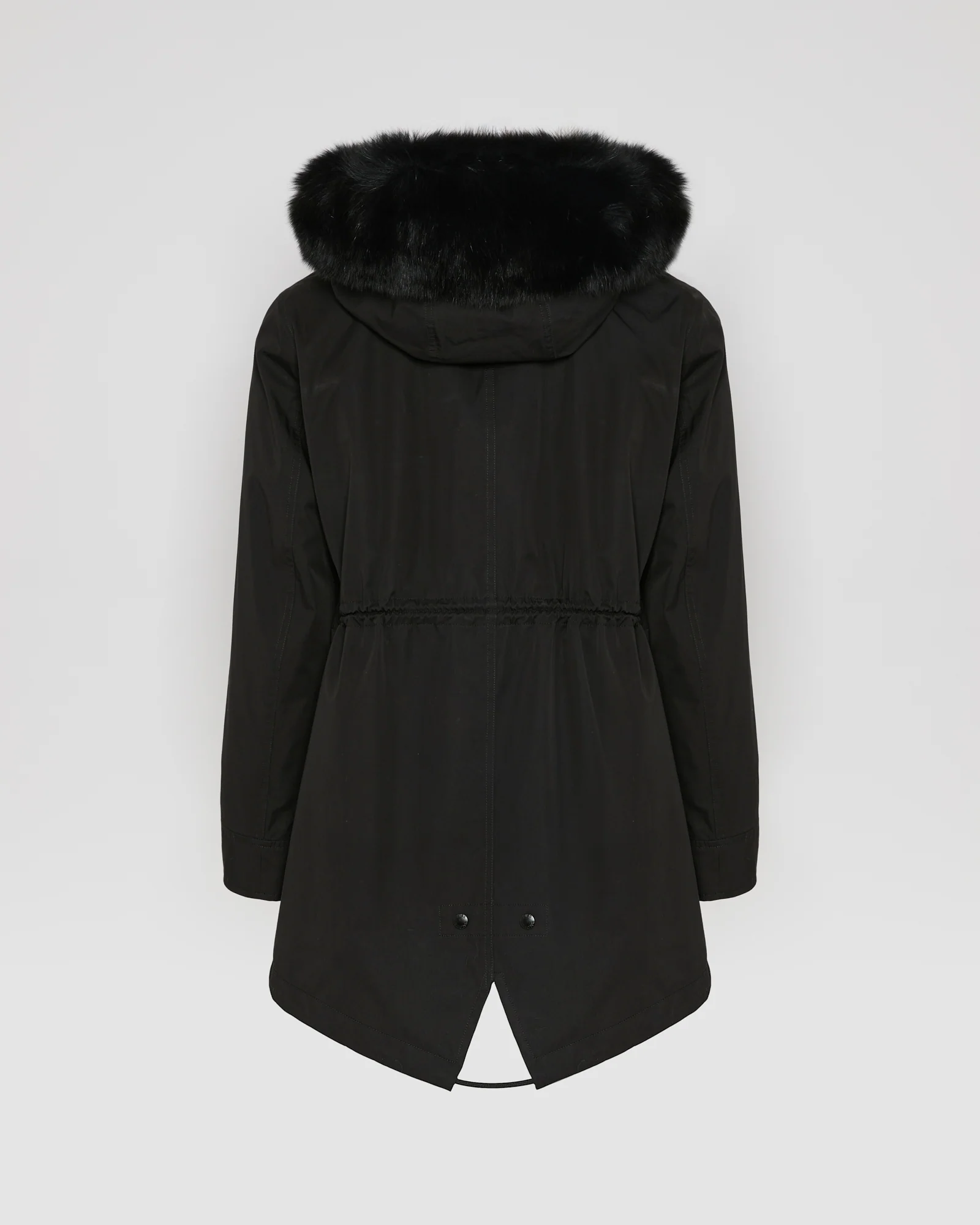 Parka Iconique courte en coton mélangé imperméable avec fourrure de renard et lapin - Image 5