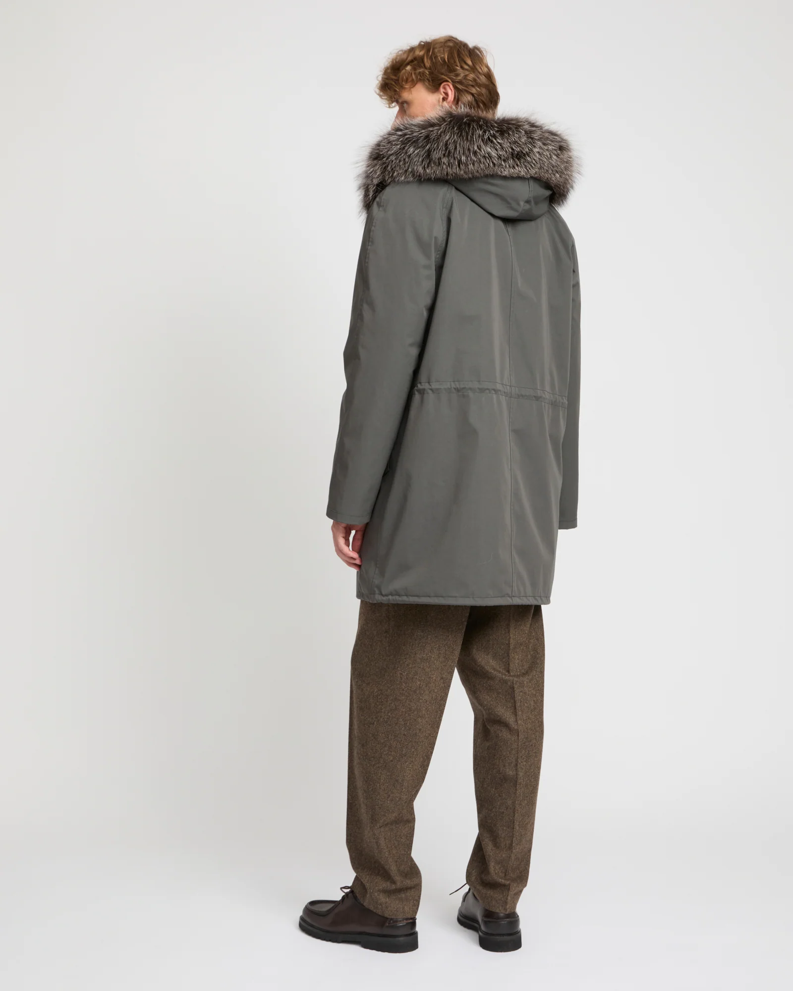 Parka iconique en coton mélangé avec fourrure de renard et lapin - Image 3
