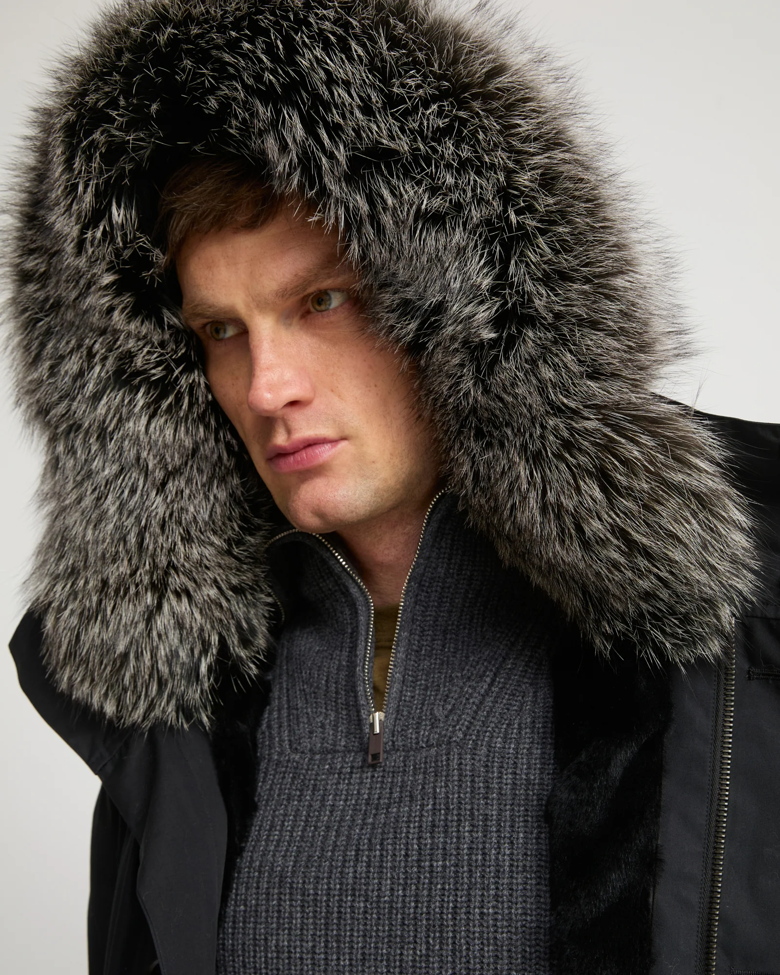 Parka iconique en coton mélangé avec fourrure de renard et lapin - Image 3