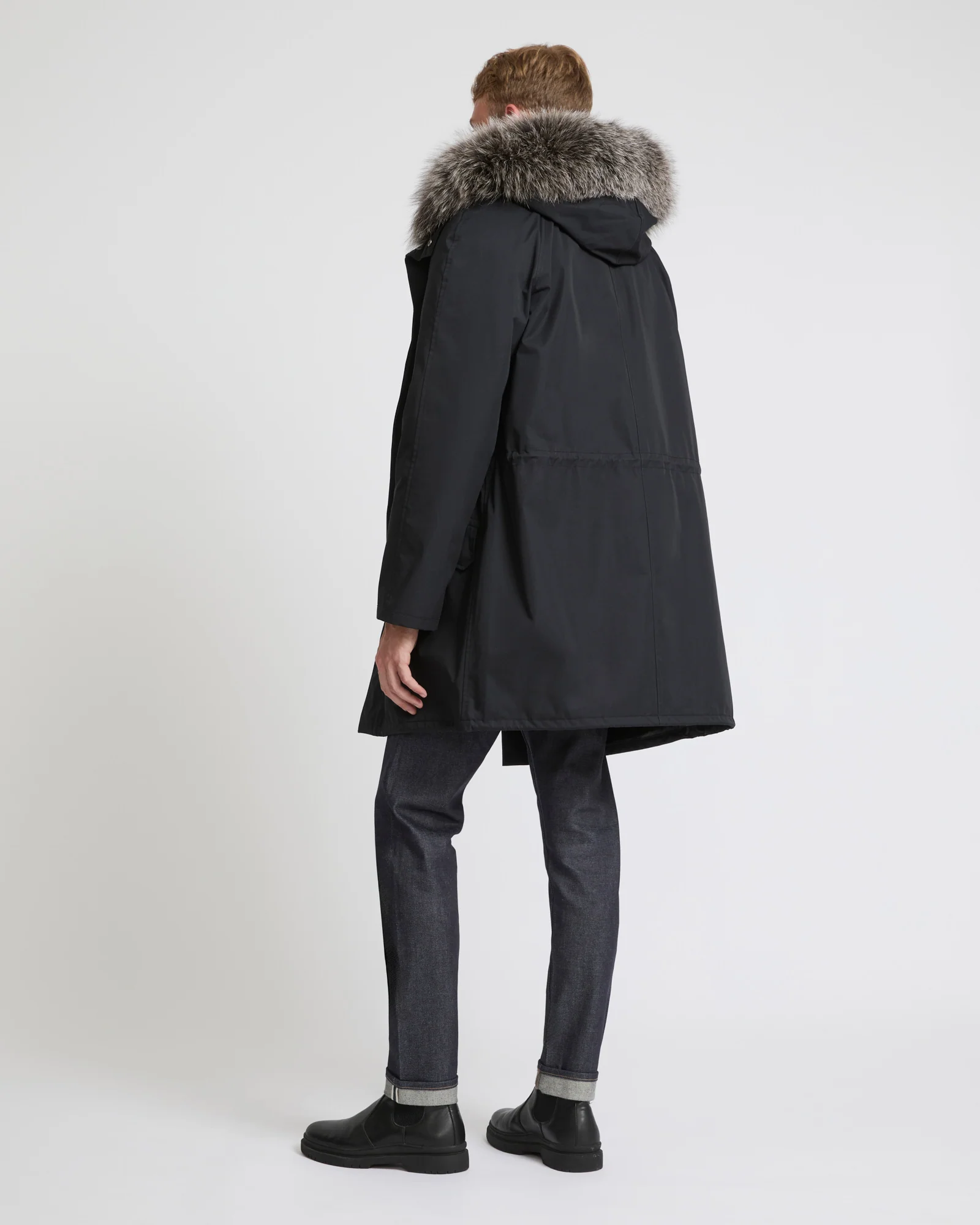 Parka iconique en coton mélangé avec fourrure de renard et lapin - Image 4