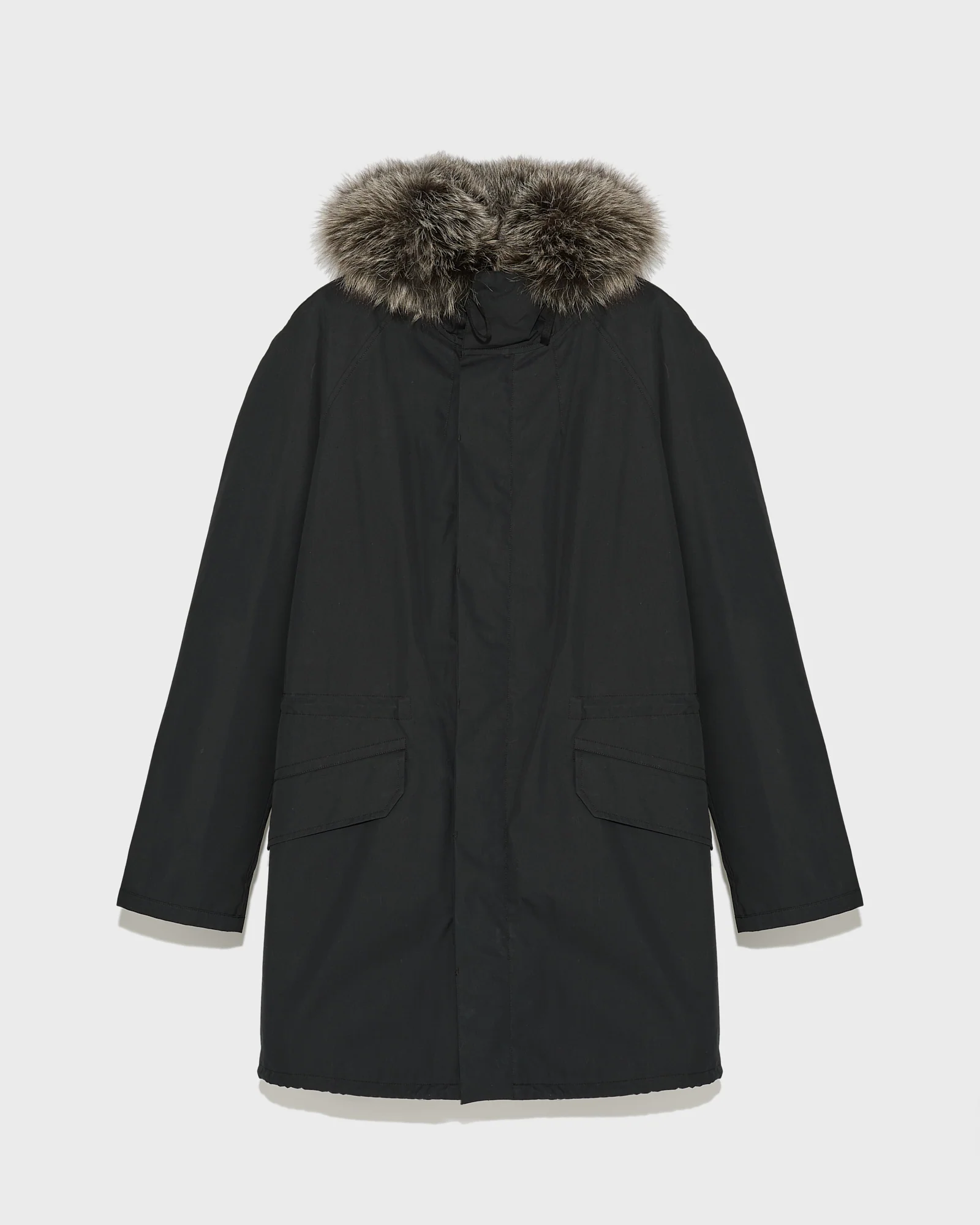 Parka iconique en coton mélangé avec fourrure de renard et lapin - Image 5