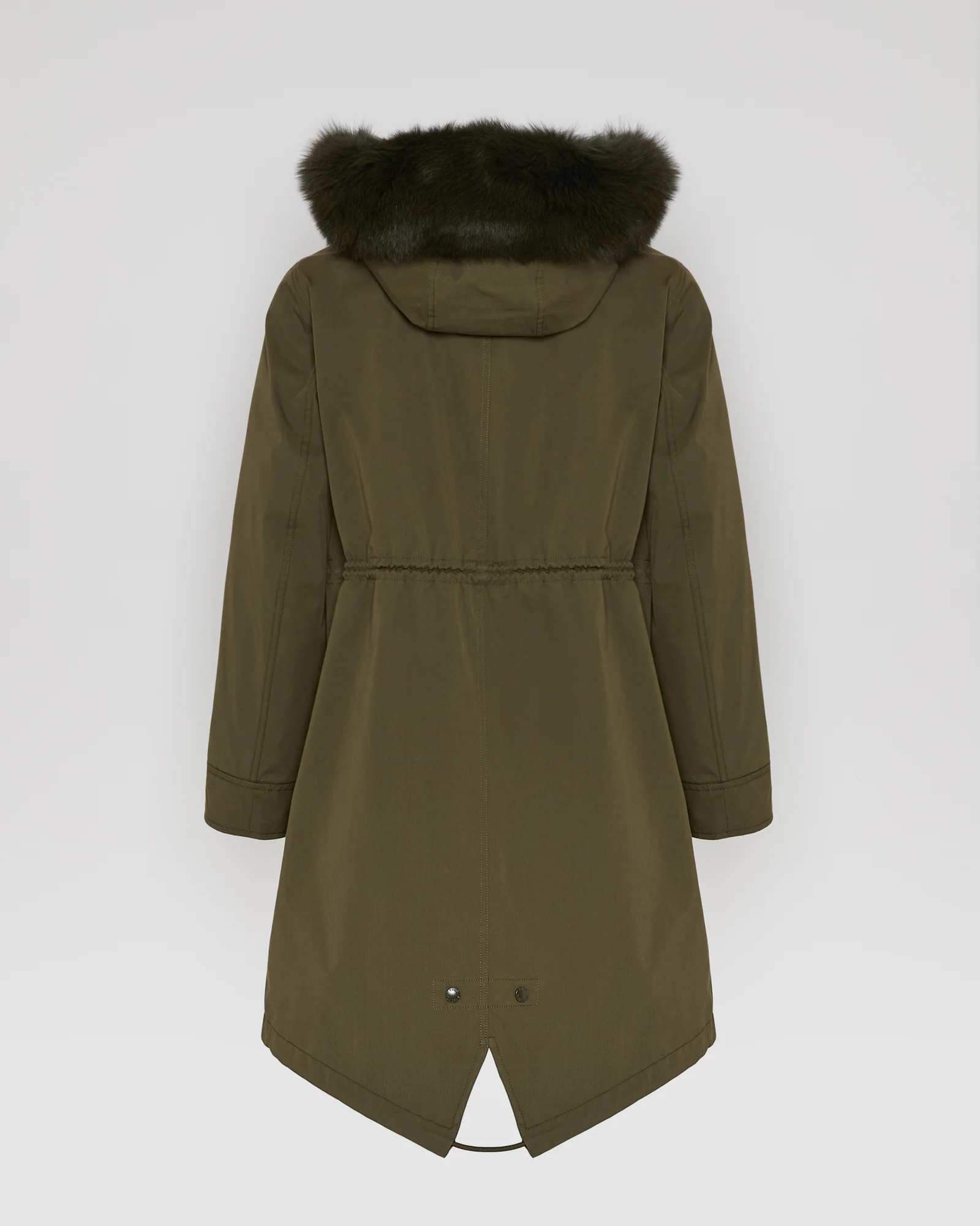 Parka iconique longue en coton mélangé imperméable avec fourrure de renard et lapin - Image 6