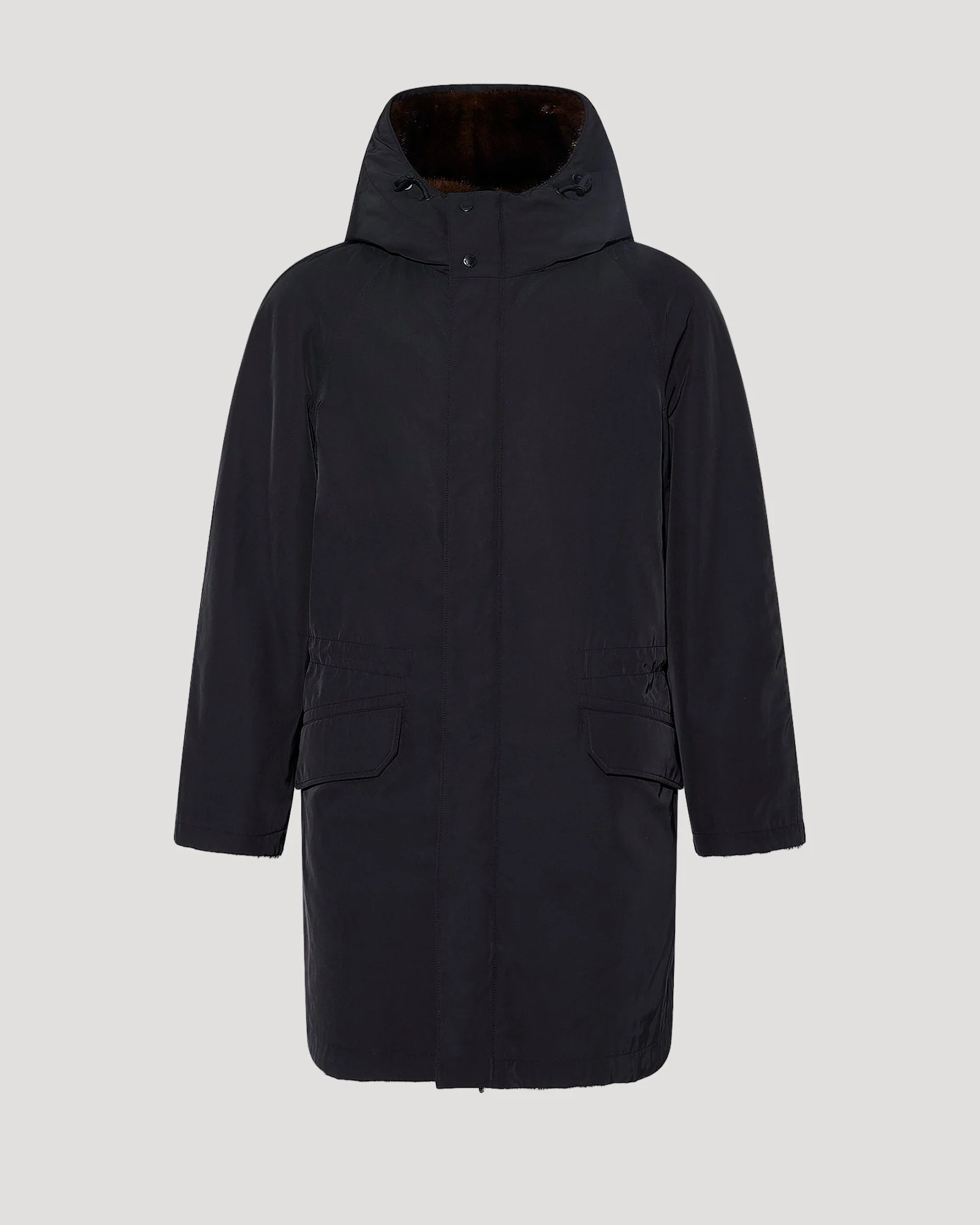 Parka longue réversible en tissu technique déperlant avec fourrure de vison - Image 6