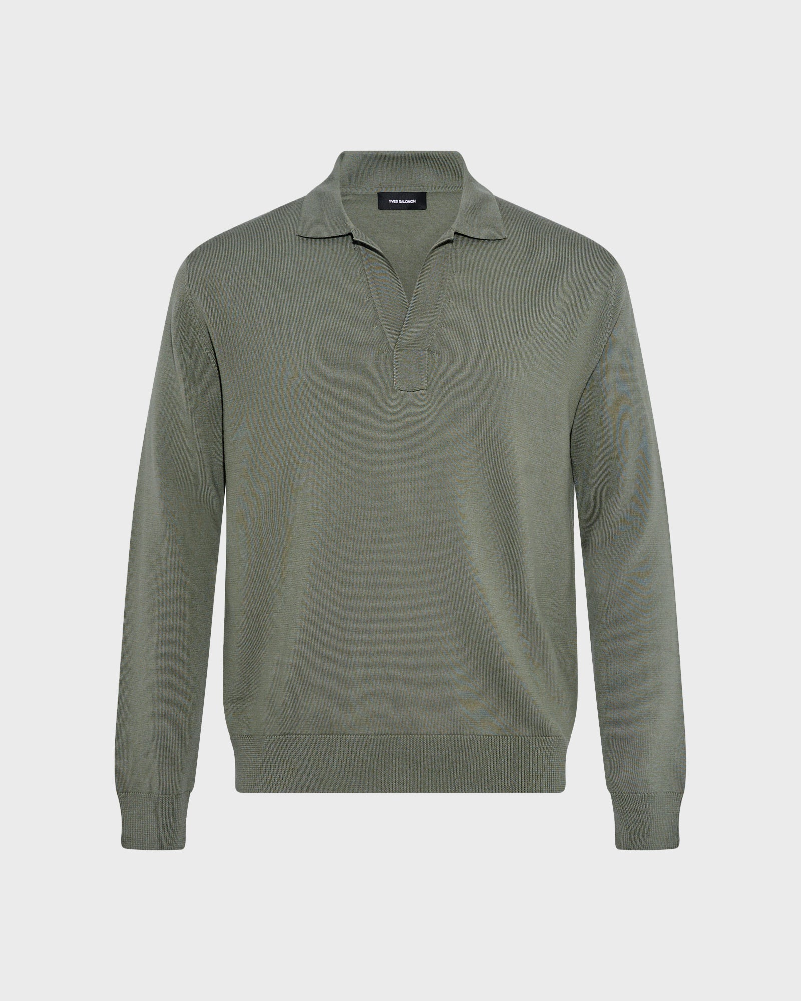 Pull col polo en maille 100% laine merinos - Image 4