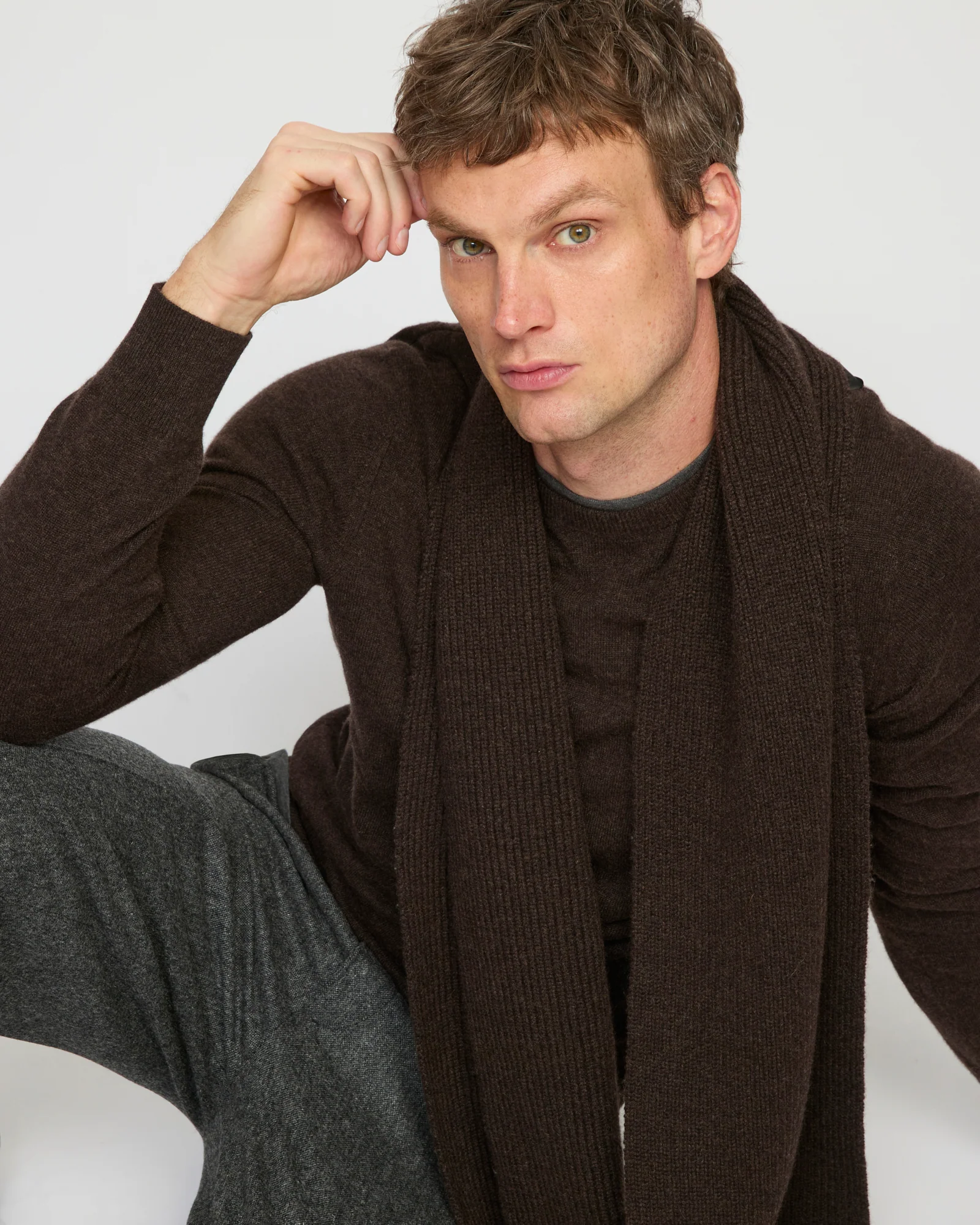 Pull crew neck en maille 100% cachemire - Image 3