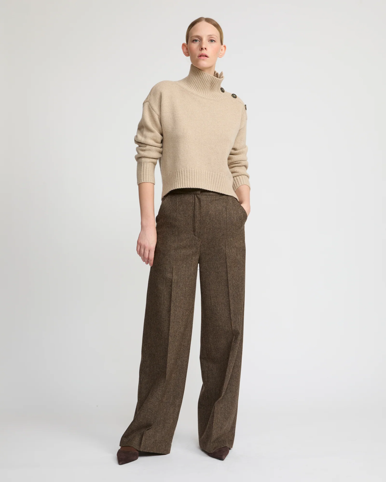 Pull oversize court en maille - Image 3